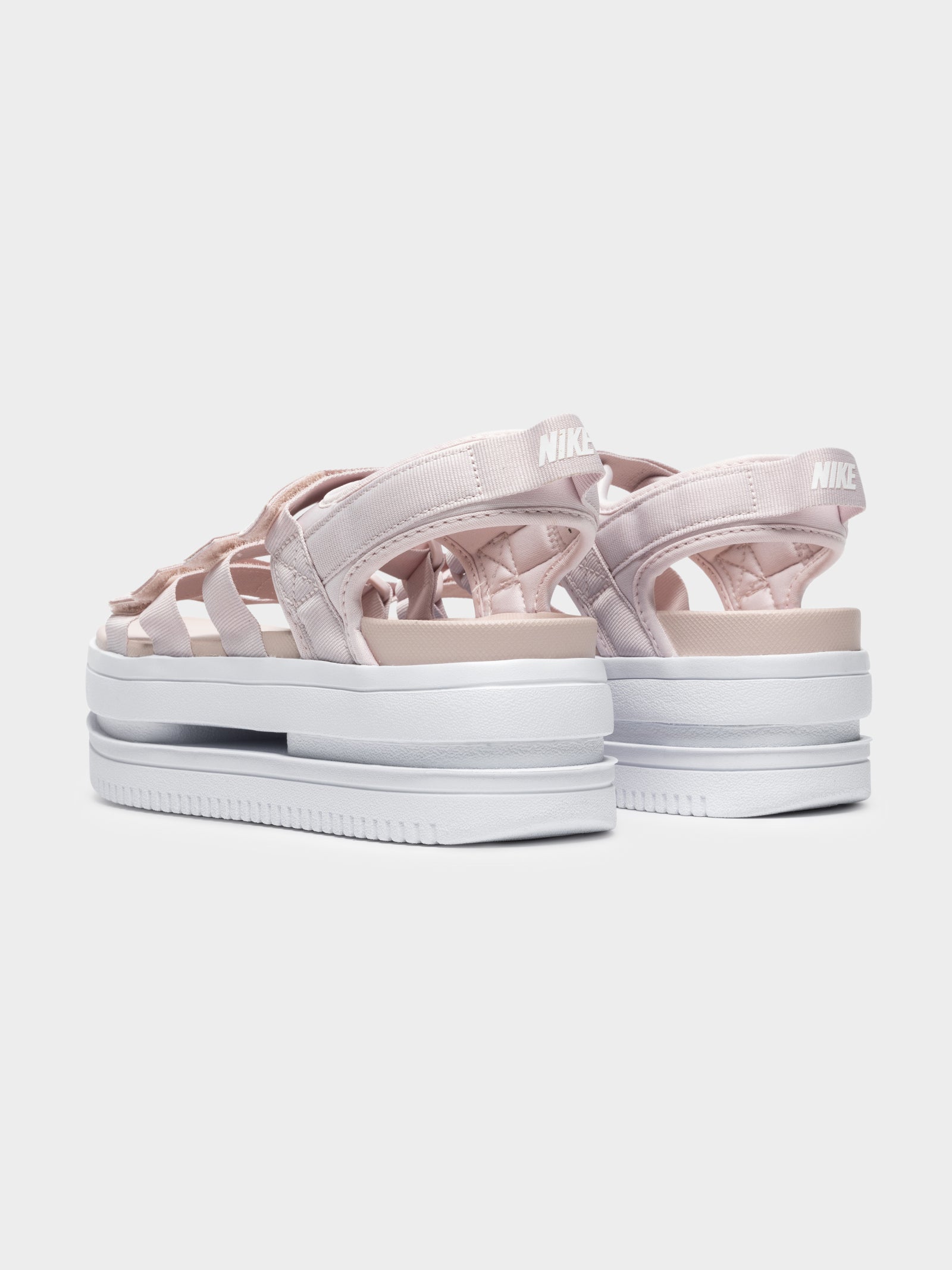 Womens Nike Icon Clash Sandal in Pink & White