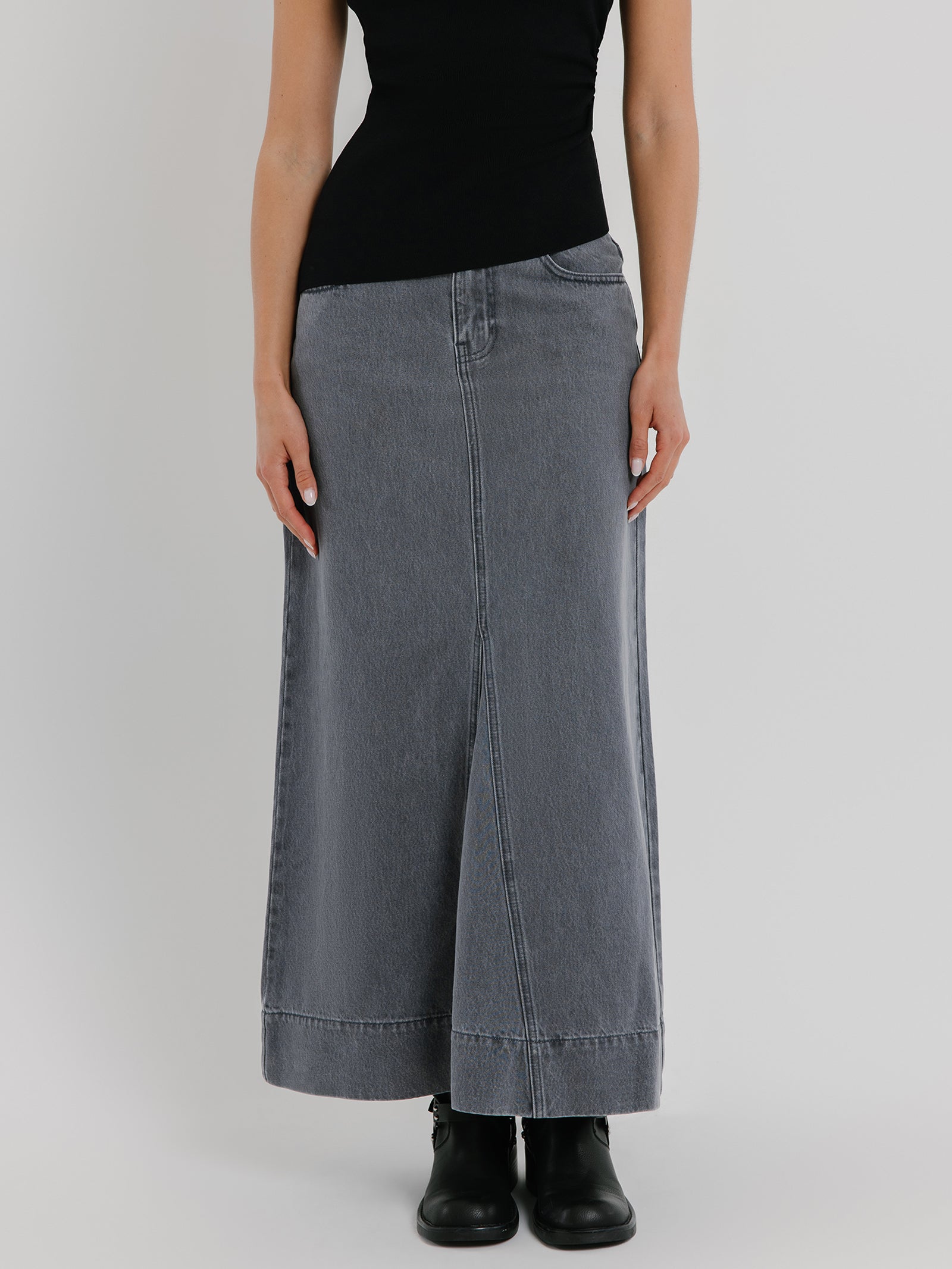 Hazel Godet Maxi Skirt