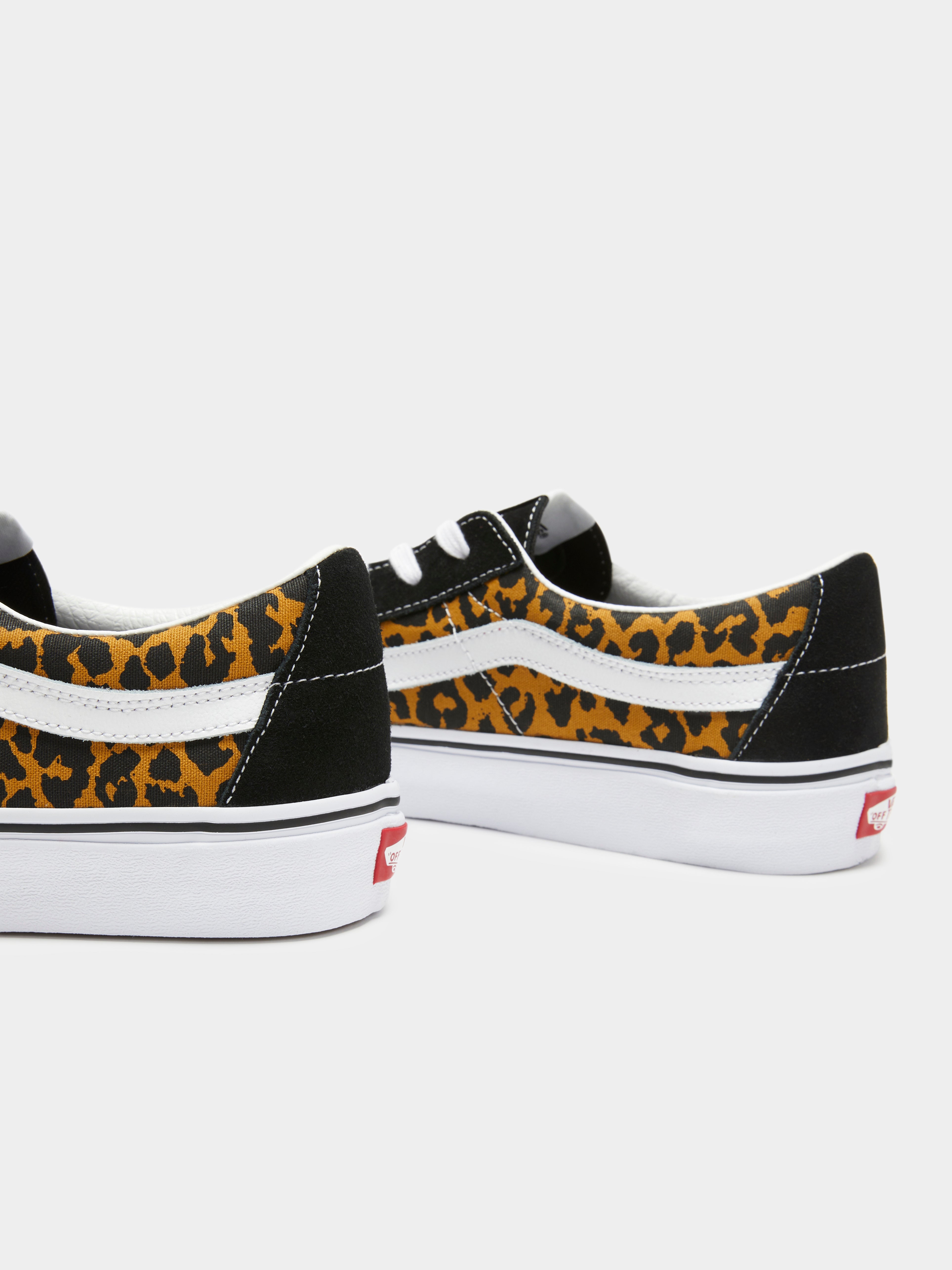 Unisex Sk8 Low Sneakers in Leopard Black & White