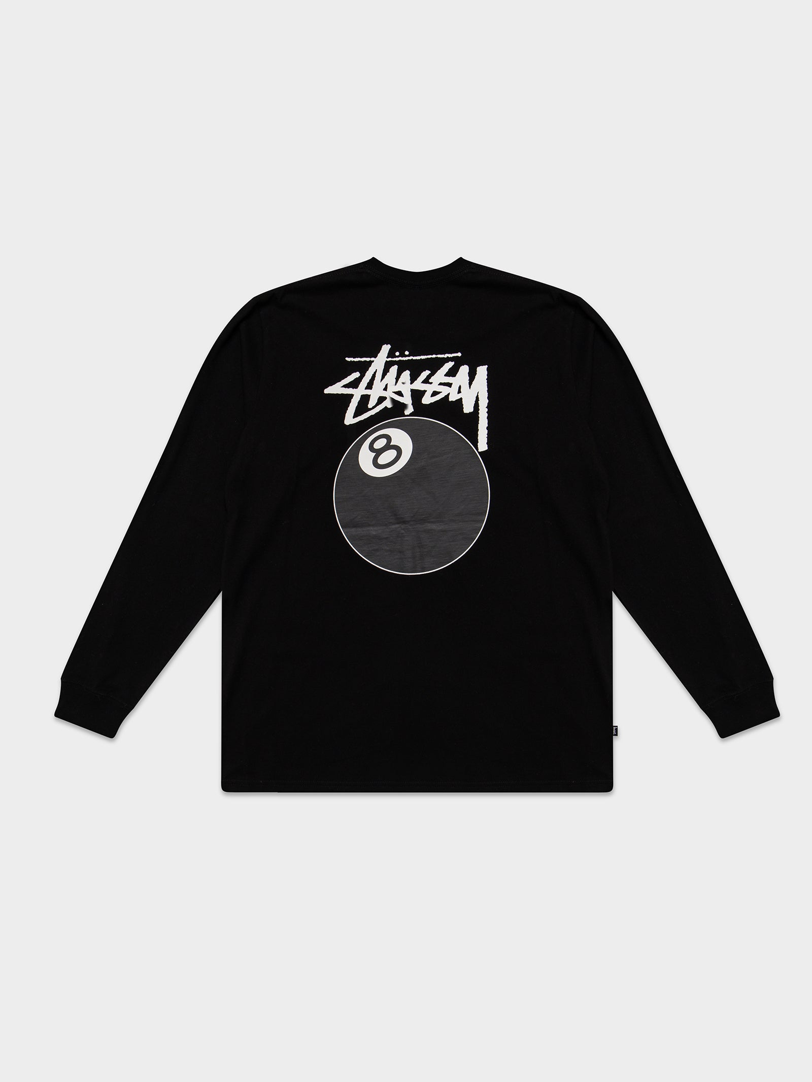 Solid 8 Ball Long Sleeve T-Shirt in Black