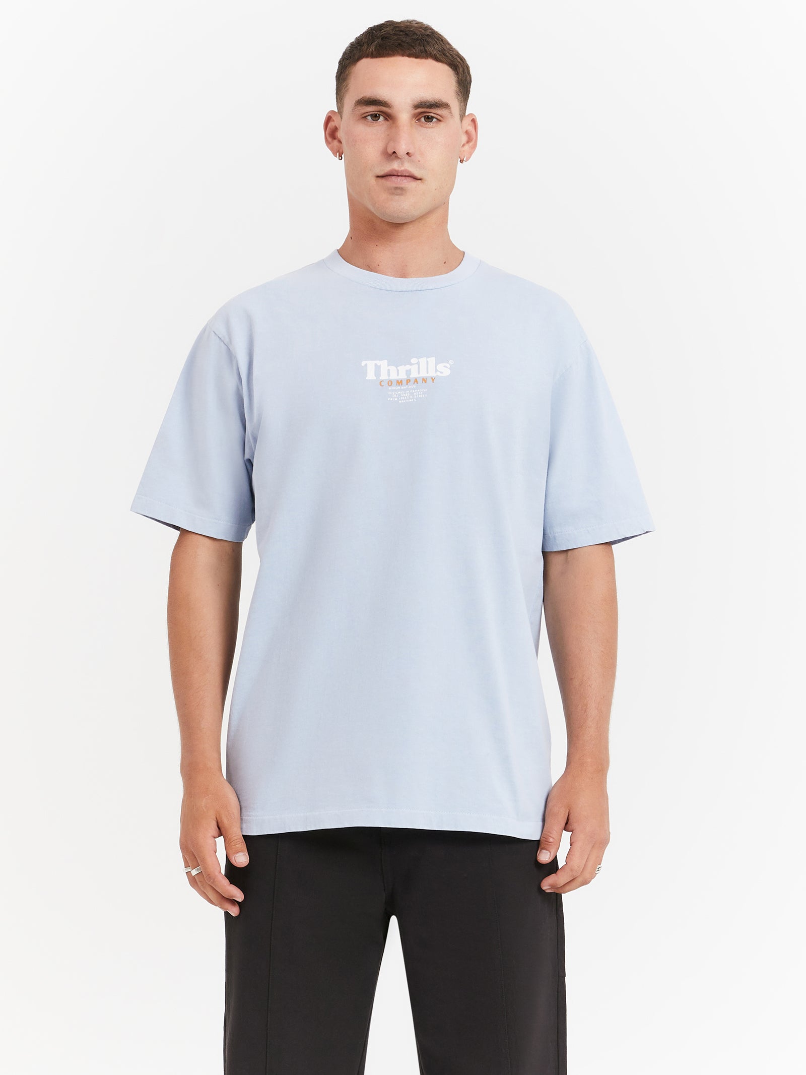 Definition Oversized Fit T-Shirt in Baby Blue