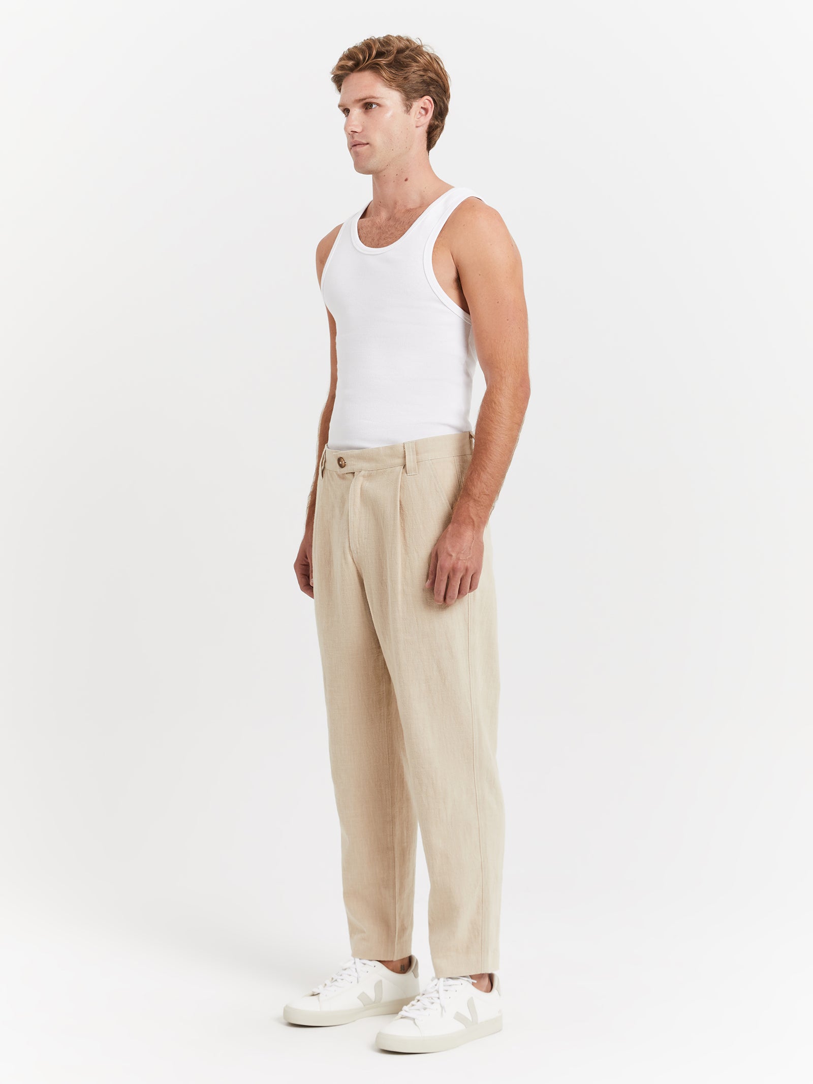 Giles Tailored Pants in Ivory