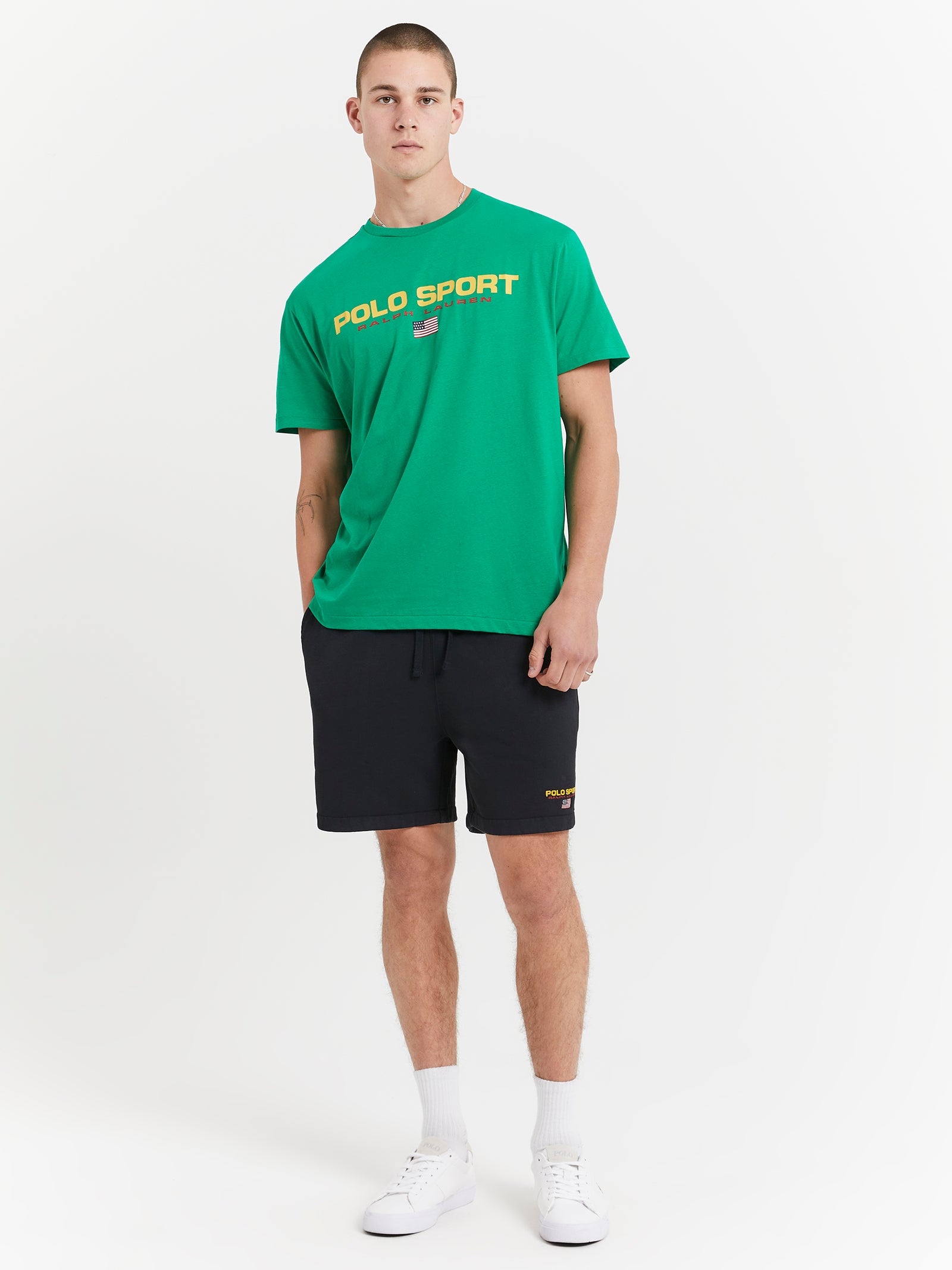 Classic Fit Polo Sport Jersey T-Shirt in Stem