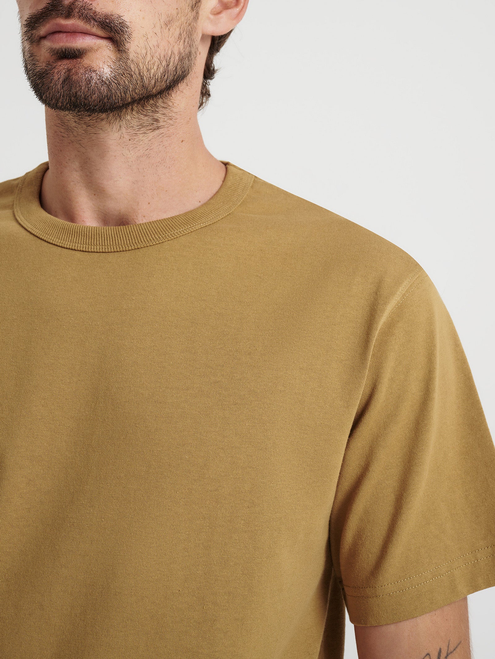 Heavyweight Crew T-Shirt in Flax