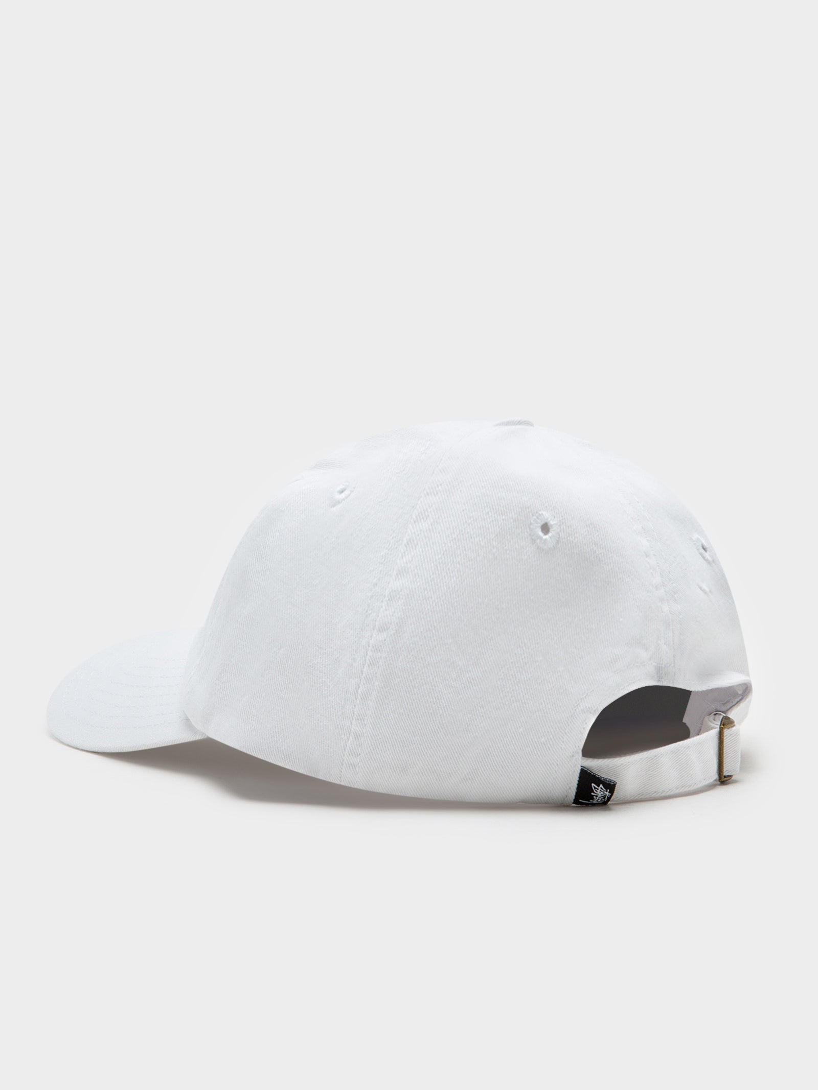 Flower Low Pro Cap in White & Blue