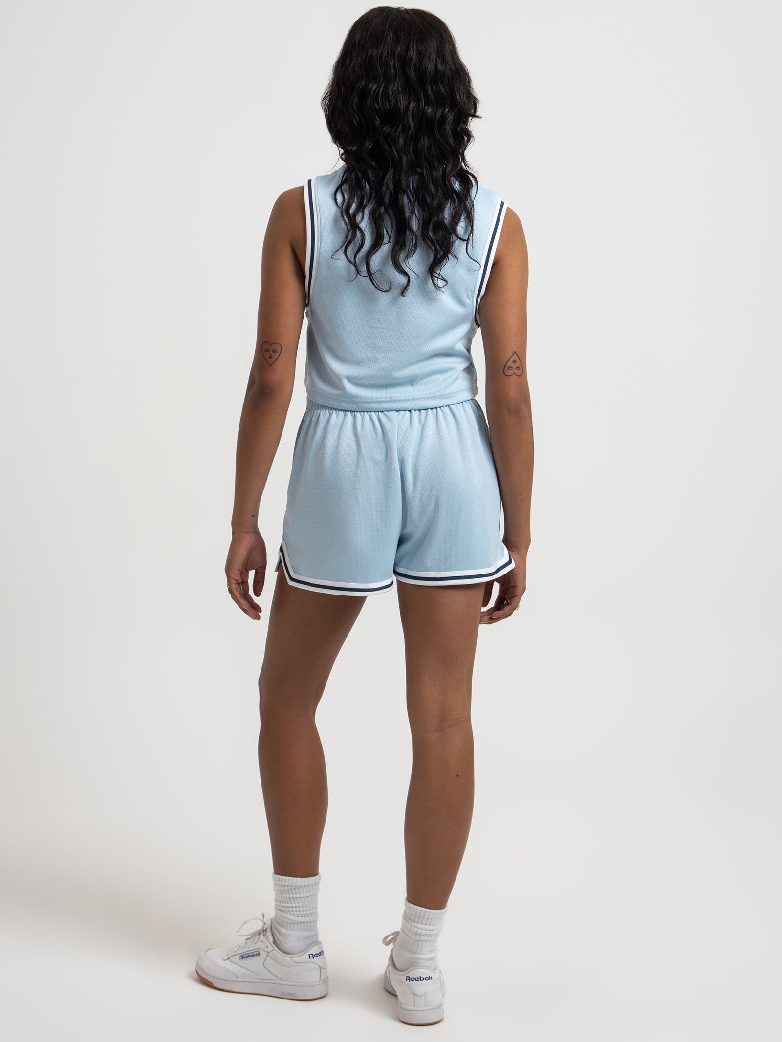 Lifestyle Clubhouse Basketball Crop Jersey in Coastline