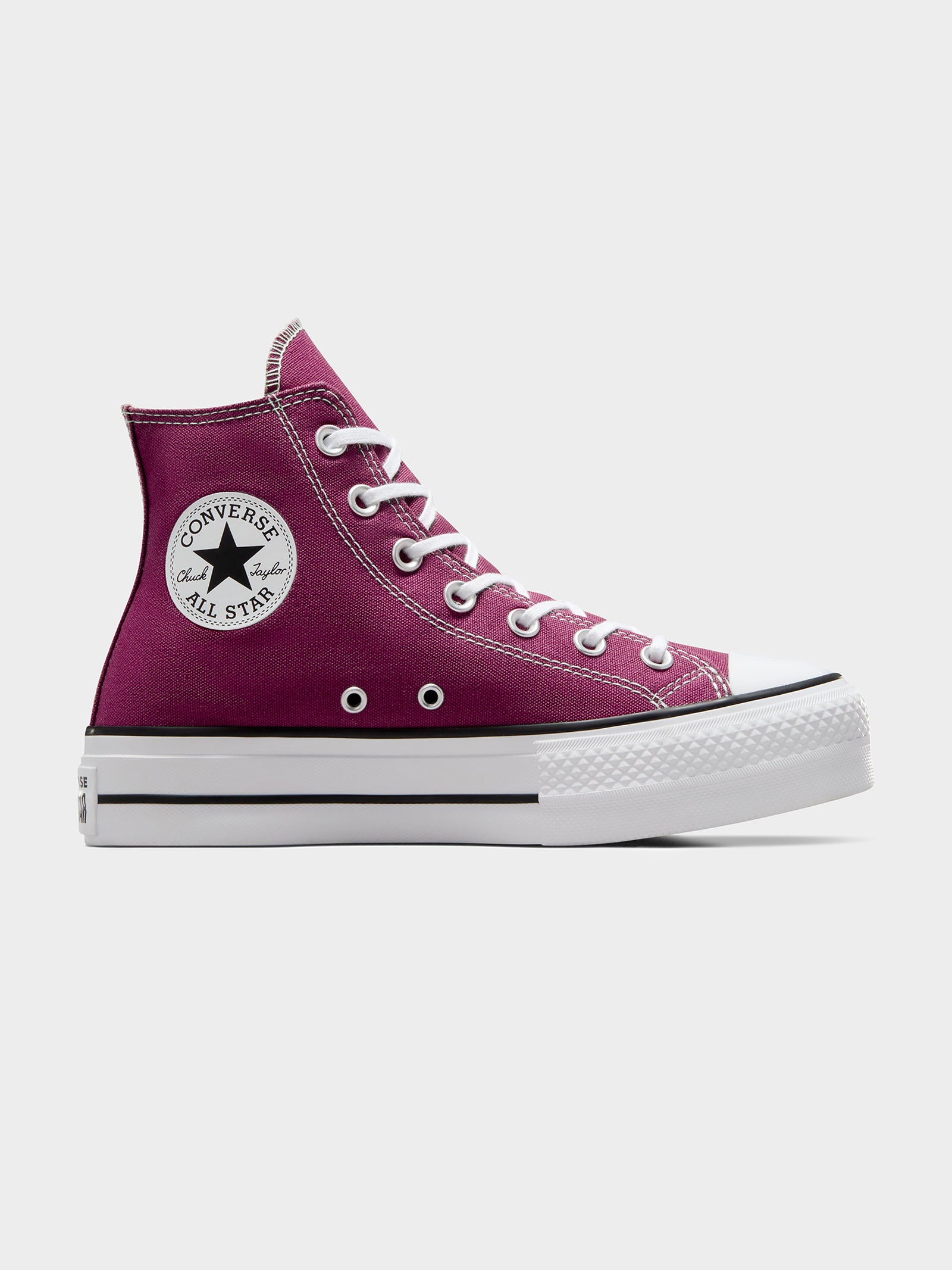 Womens Chuck Taylor All Star Lift High Top Sneakers in Legend Berry