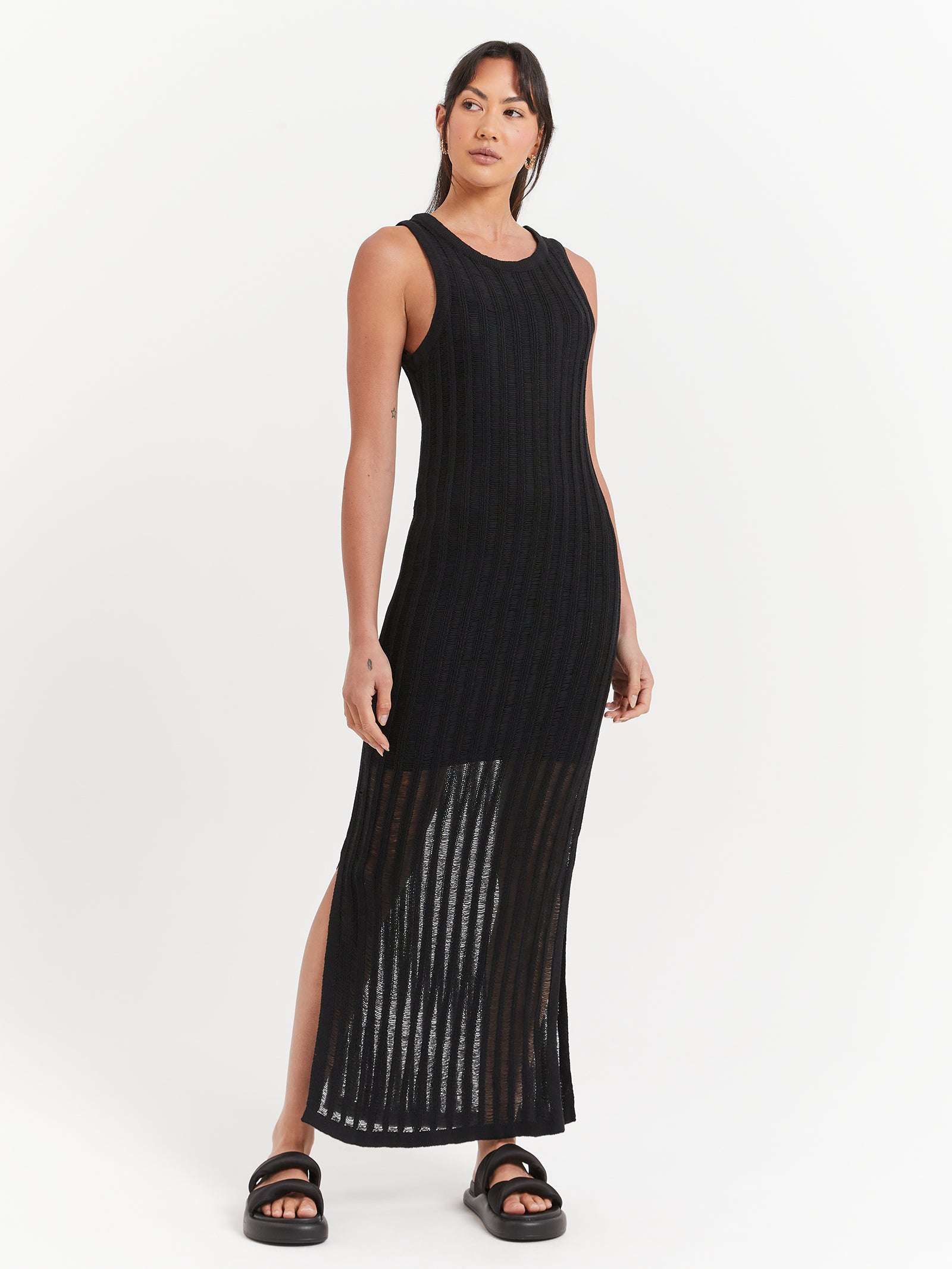 Montanna Midi Dress in Black