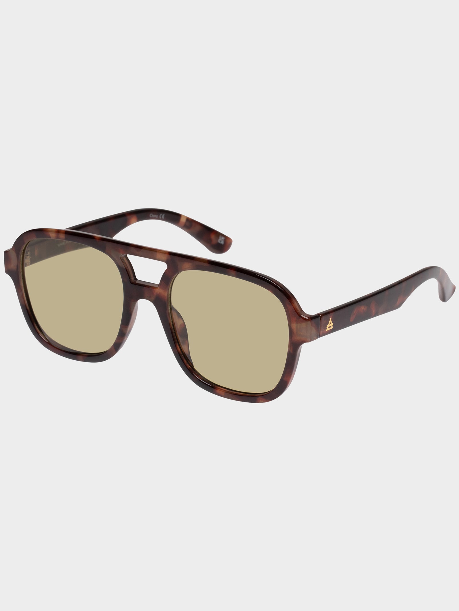 Whirlpool Sunglasses in Dark Tort Khaki Tint