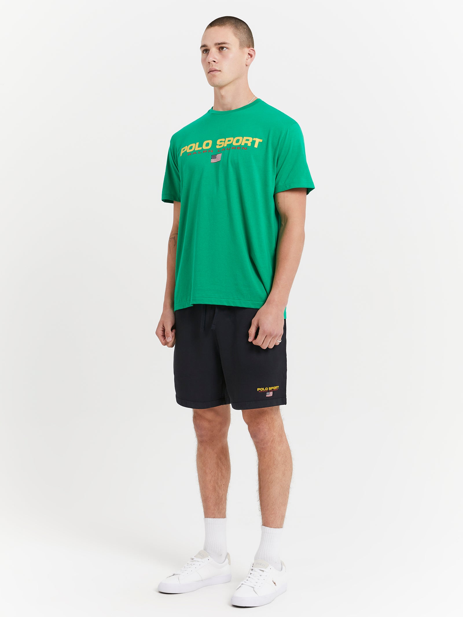 Classic Fit Polo Sport Jersey T-Shirt in Stem