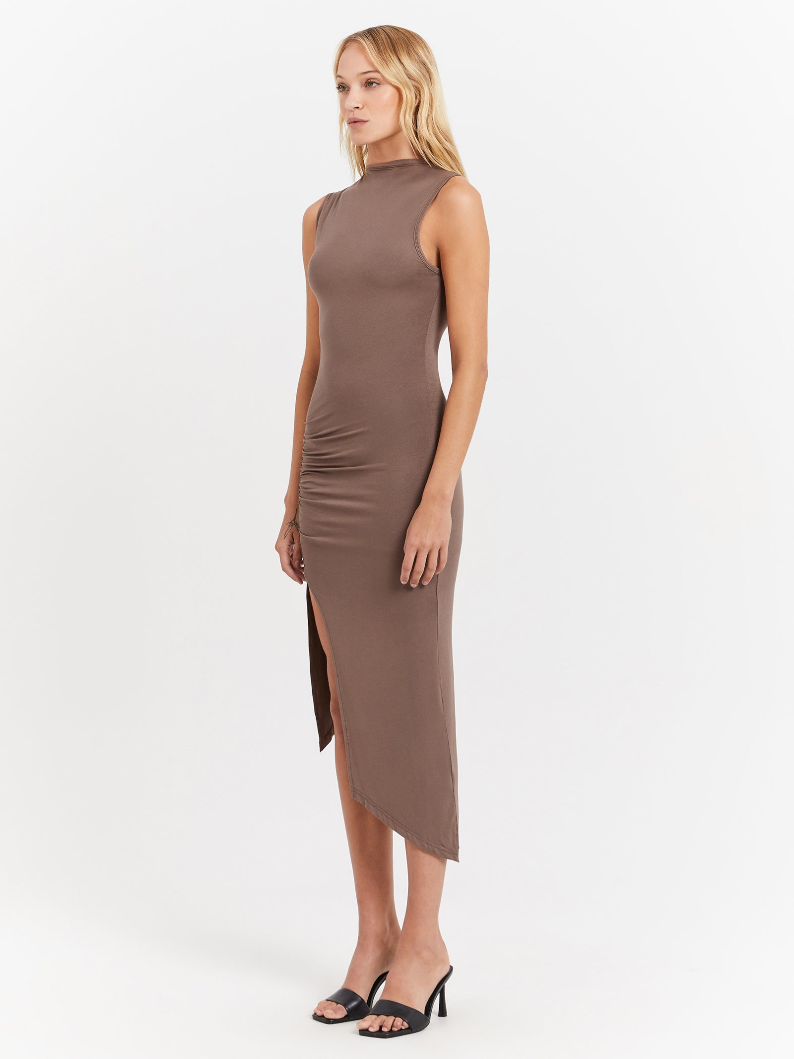 Miko Asymmetrical Dress in Coco