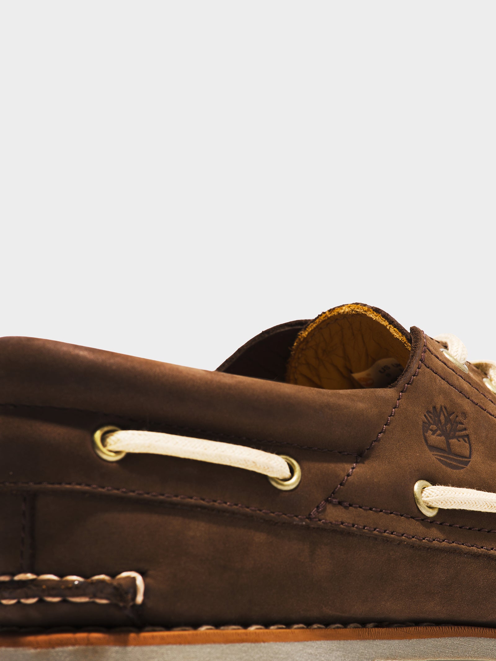 Mens 3 Eye Classic Lug Handsewn Boat Shoes in Dark Brown