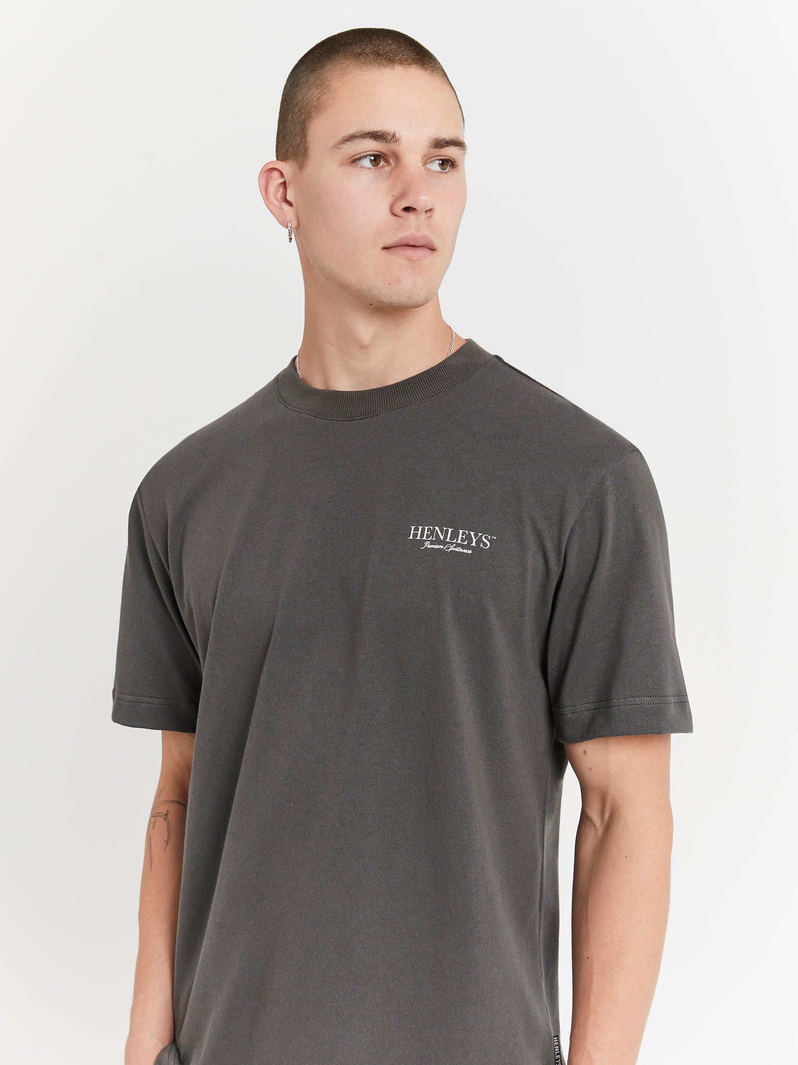 Crest T-Shirt in Coal