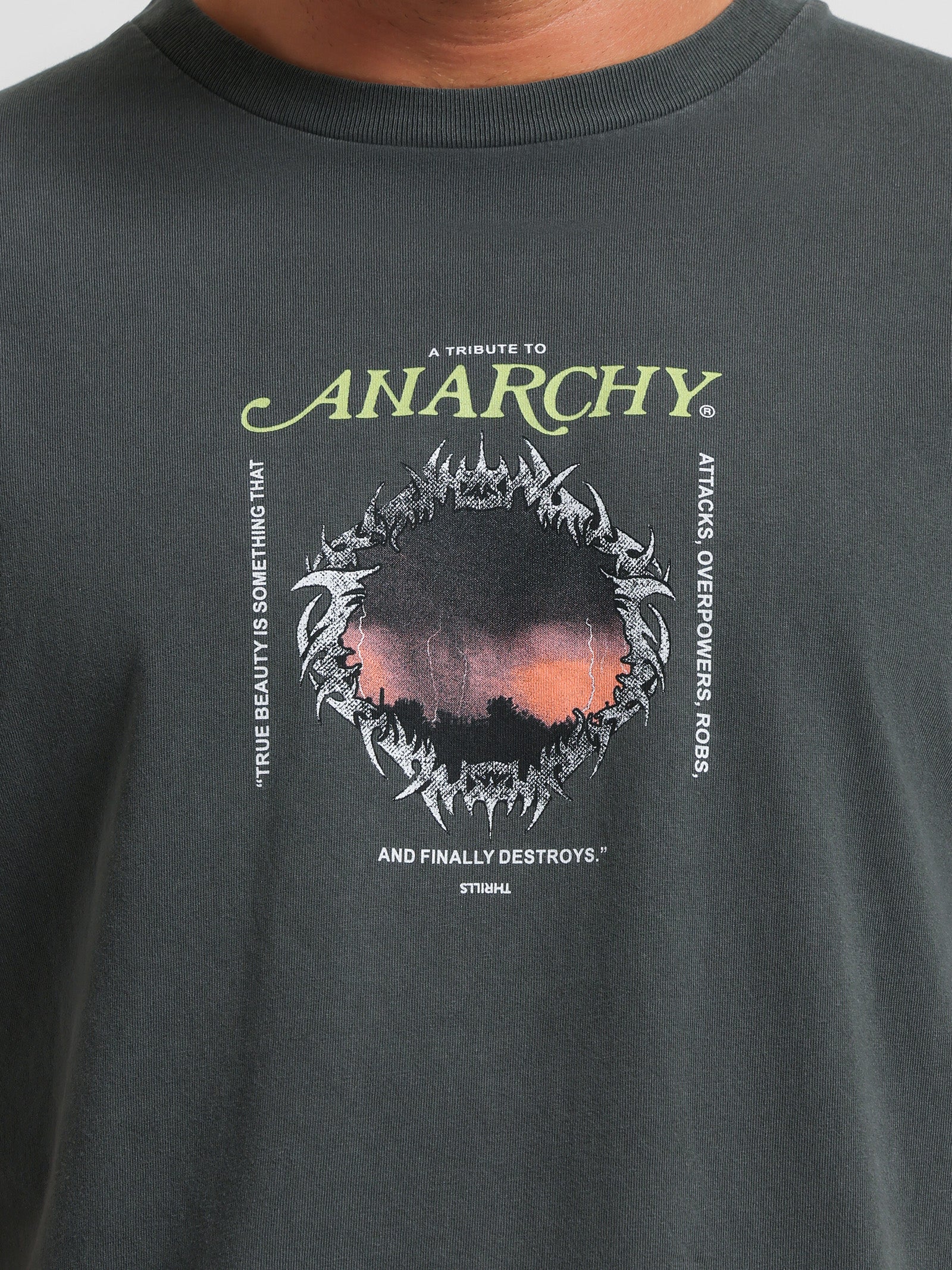 Tribute To Anarchy Merch Fit T-Shirt in Merch Black