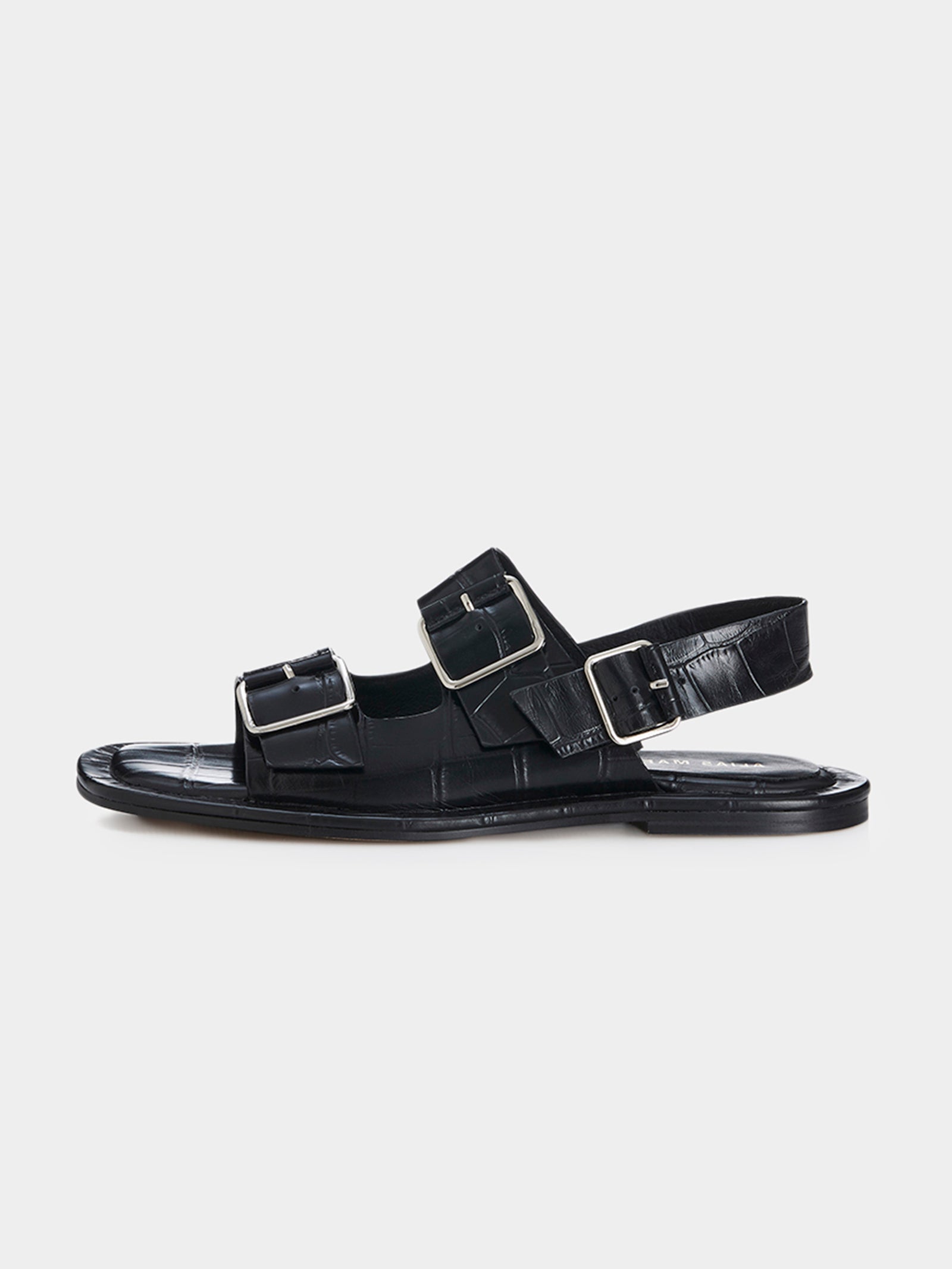 Keri Sandals in Black Croc