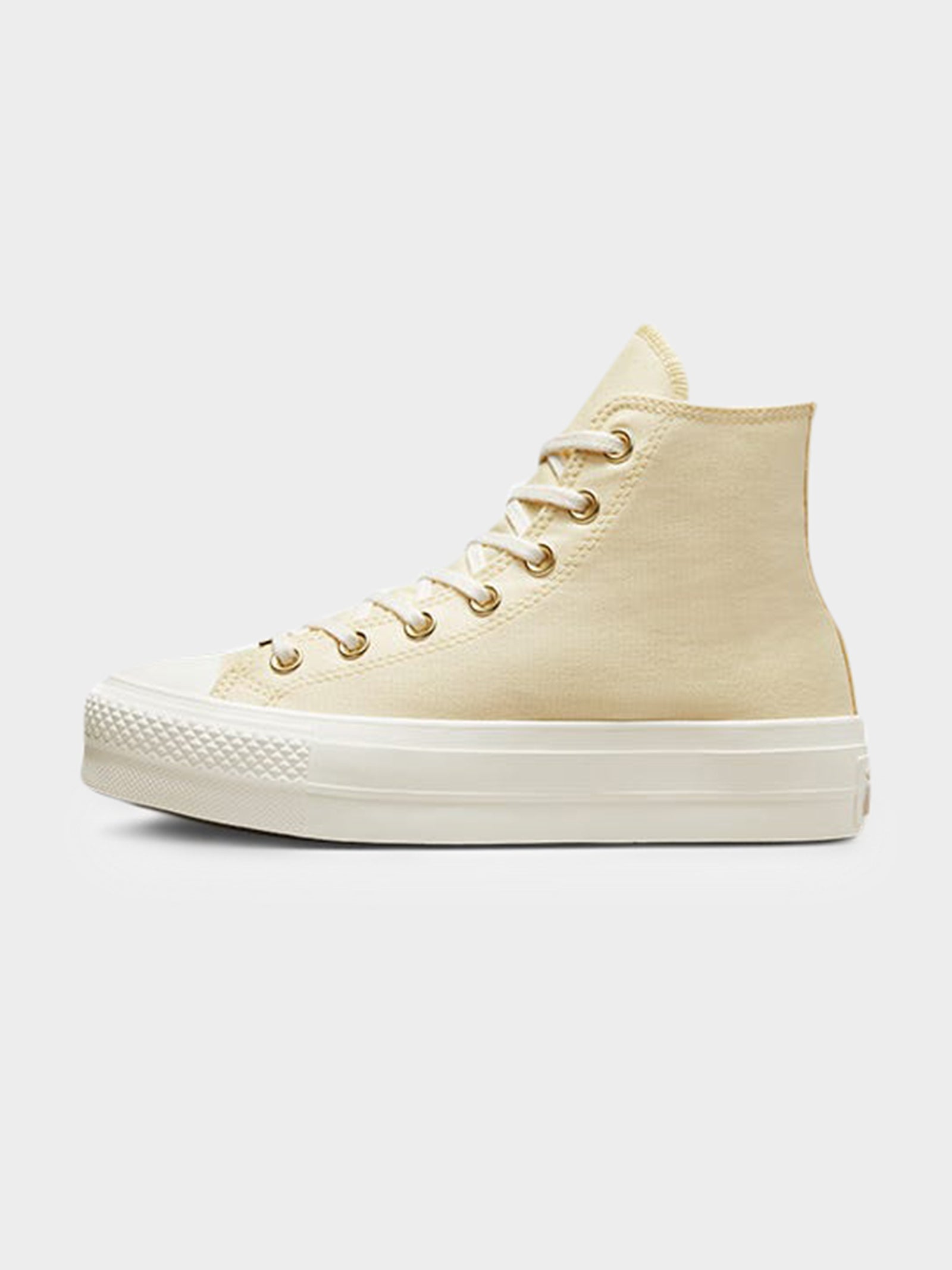 Womens Chuck Taylor All Star Lift Elevated High Top in Mum's Potato Salad & Gold