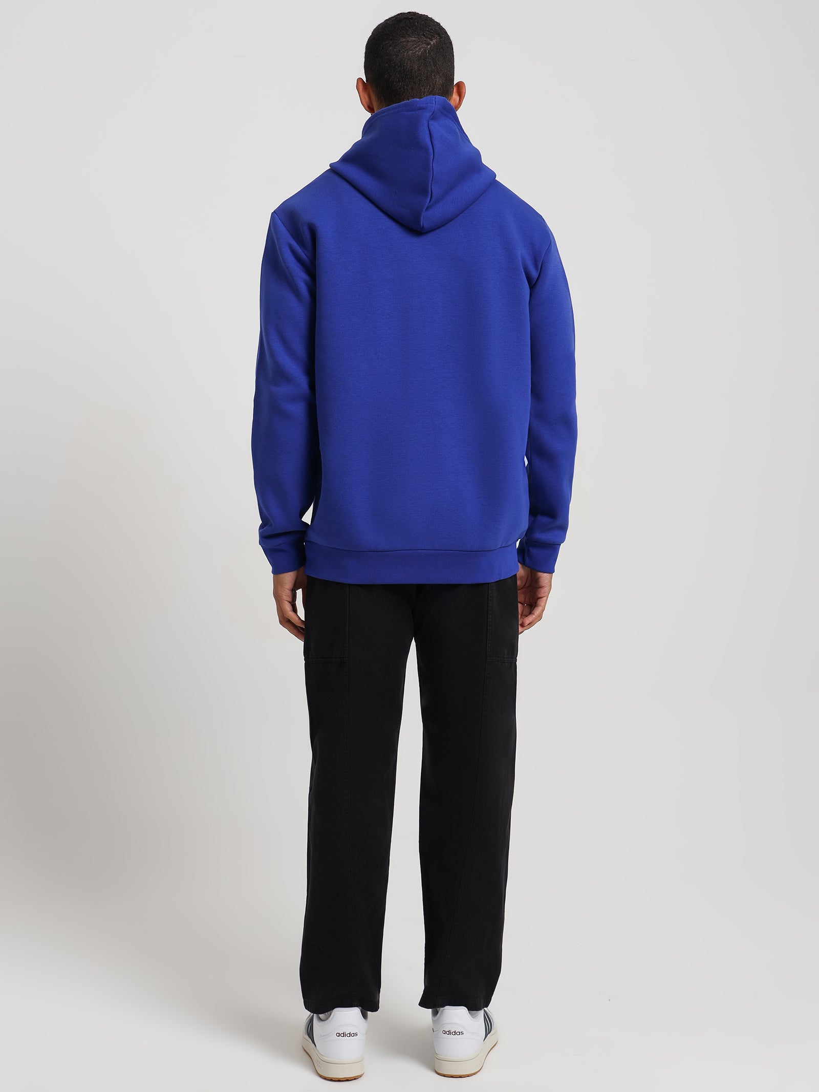 Trefoil Essentials Hoodie in Semi Lucid Blue