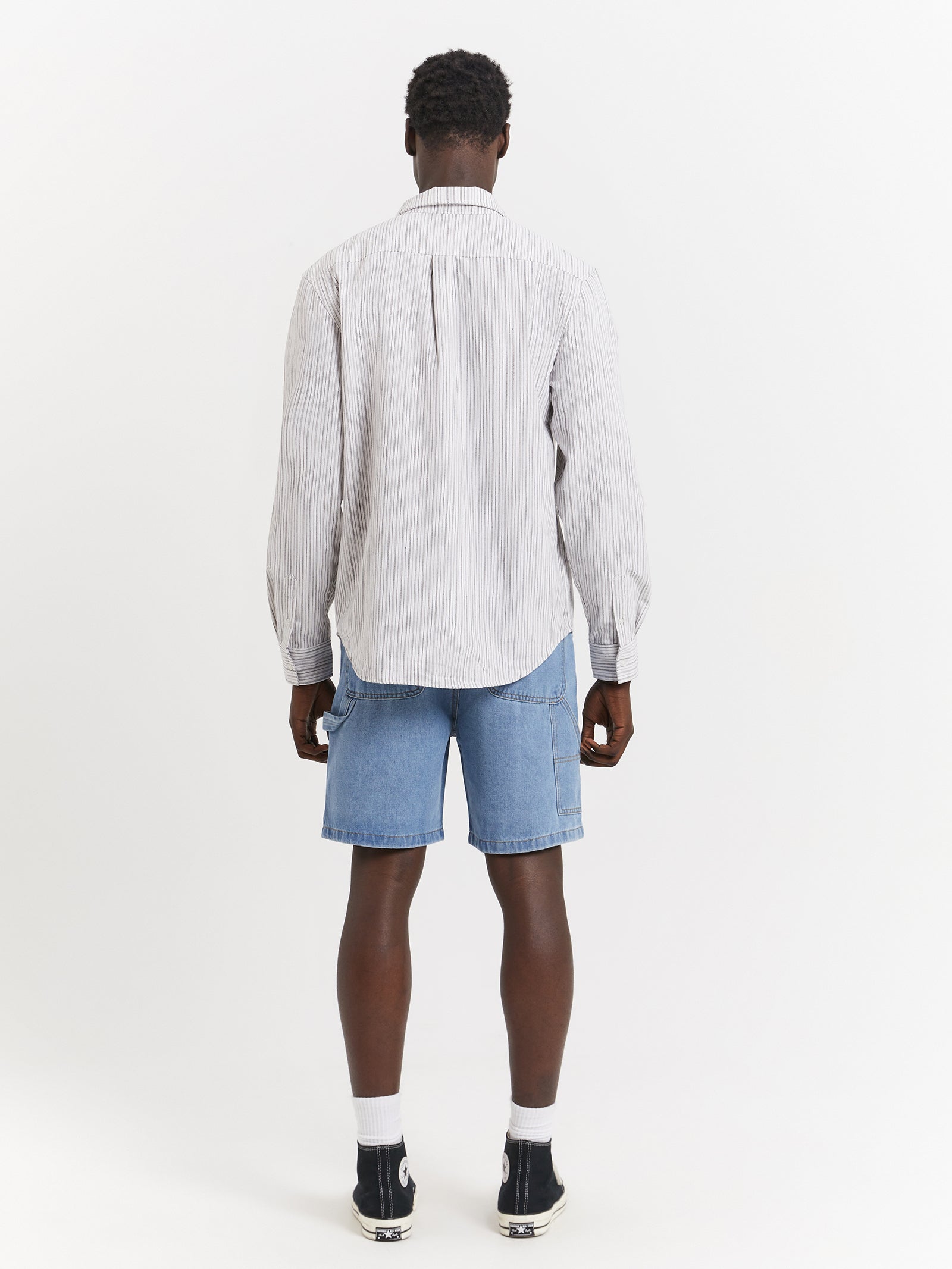 Carpenter Shorts in Mid Blue