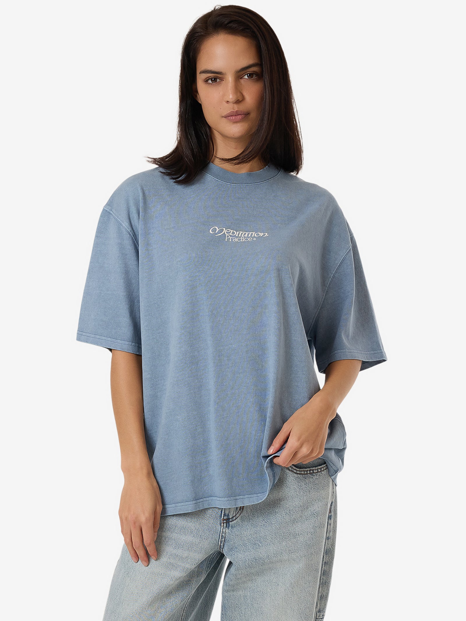 Meditation Practice Oversized Tee