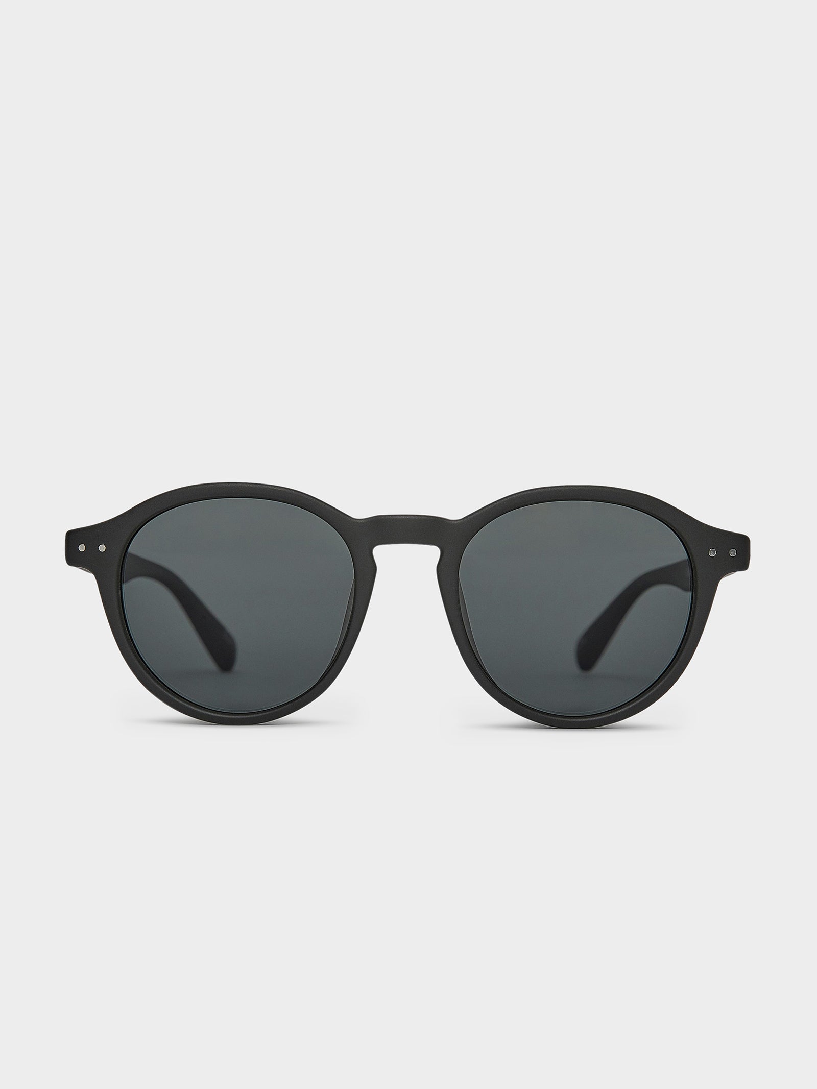 Mel Matte Sunglasses in Beige & Dark Green