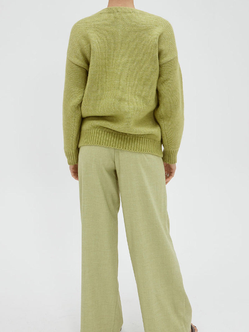 Sare Slouch Sweater in Aloe