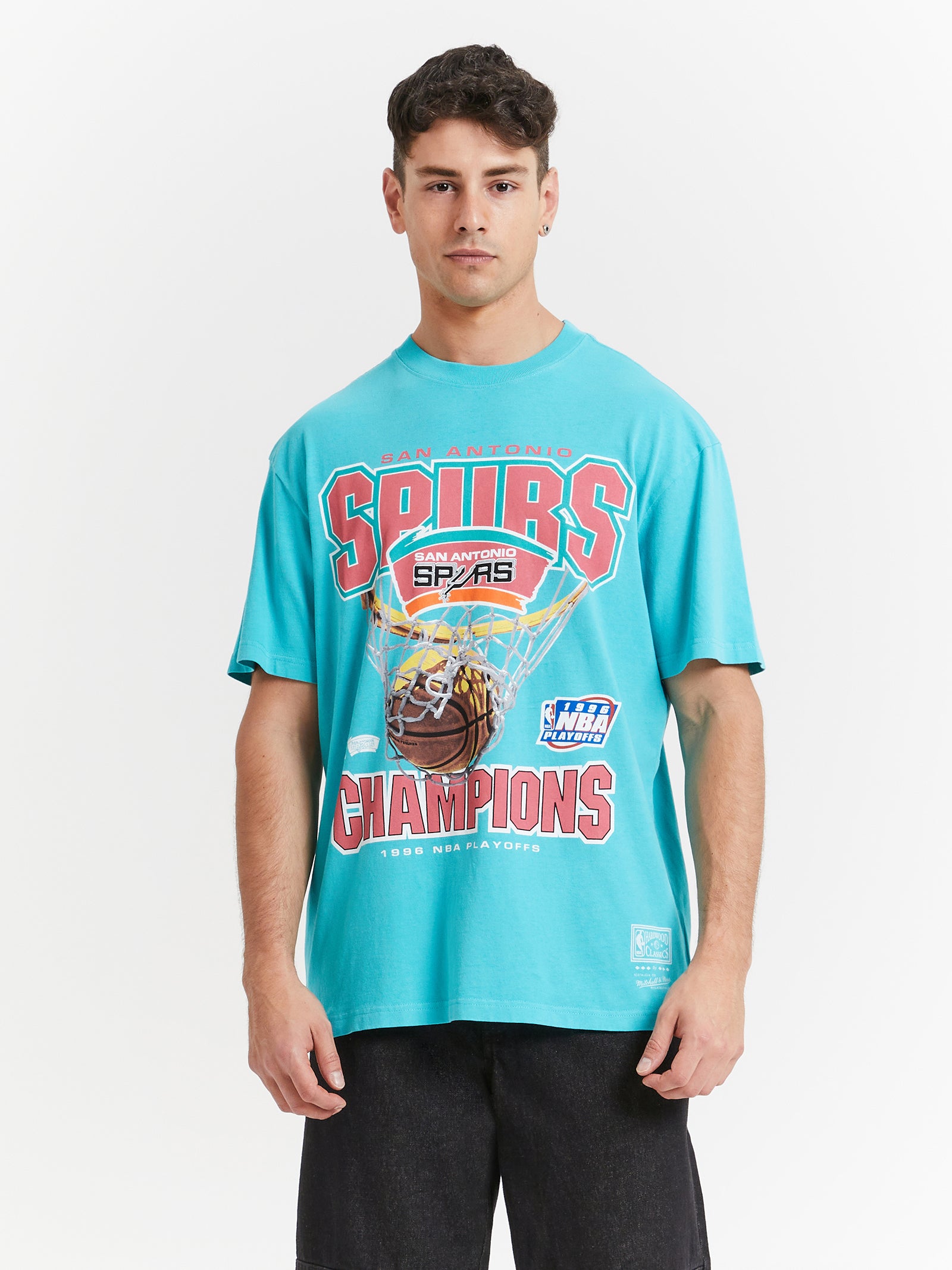 San Antonio Spurs Nothing But Net T-Shirt in Teal