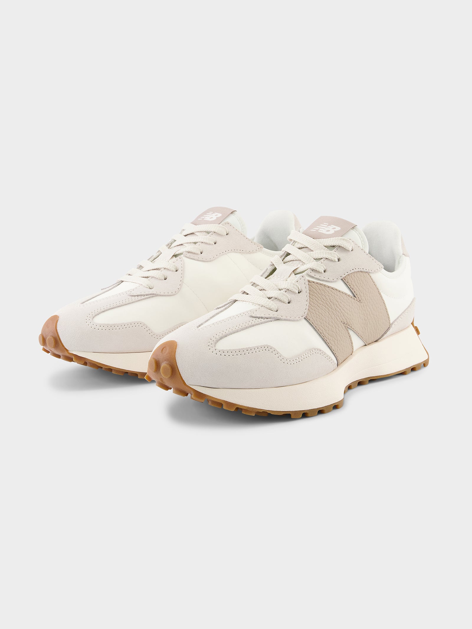 Womens 327 Sneakers in Cream & Beige