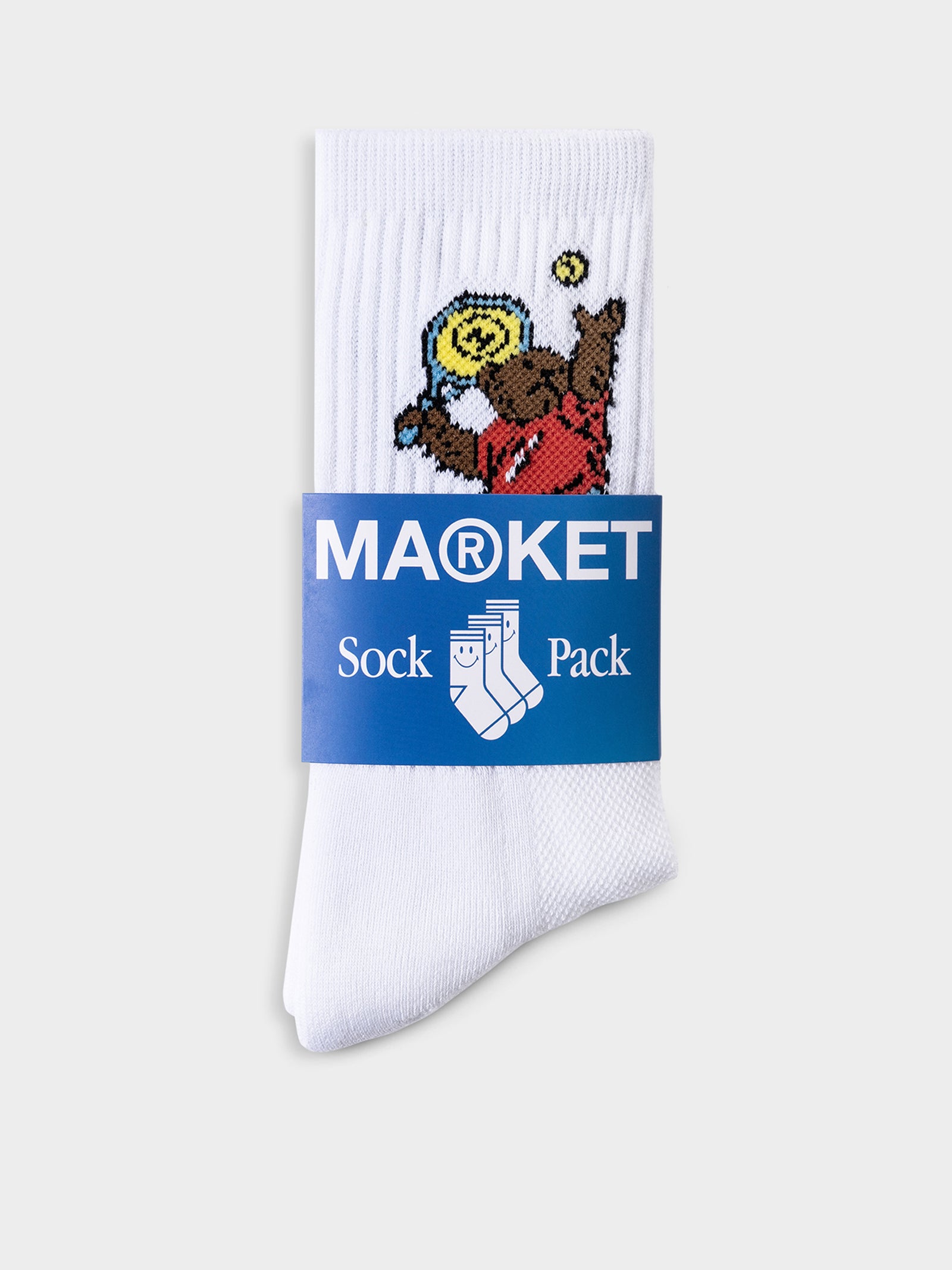 Market Invitational Socks in White