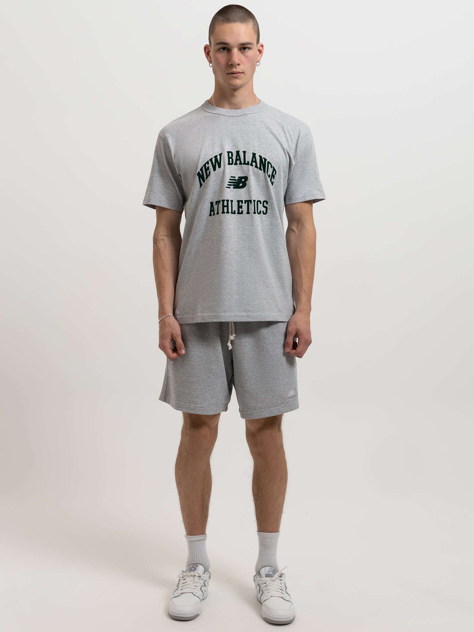 Athletics Remastered French Terry Shorts in Grey