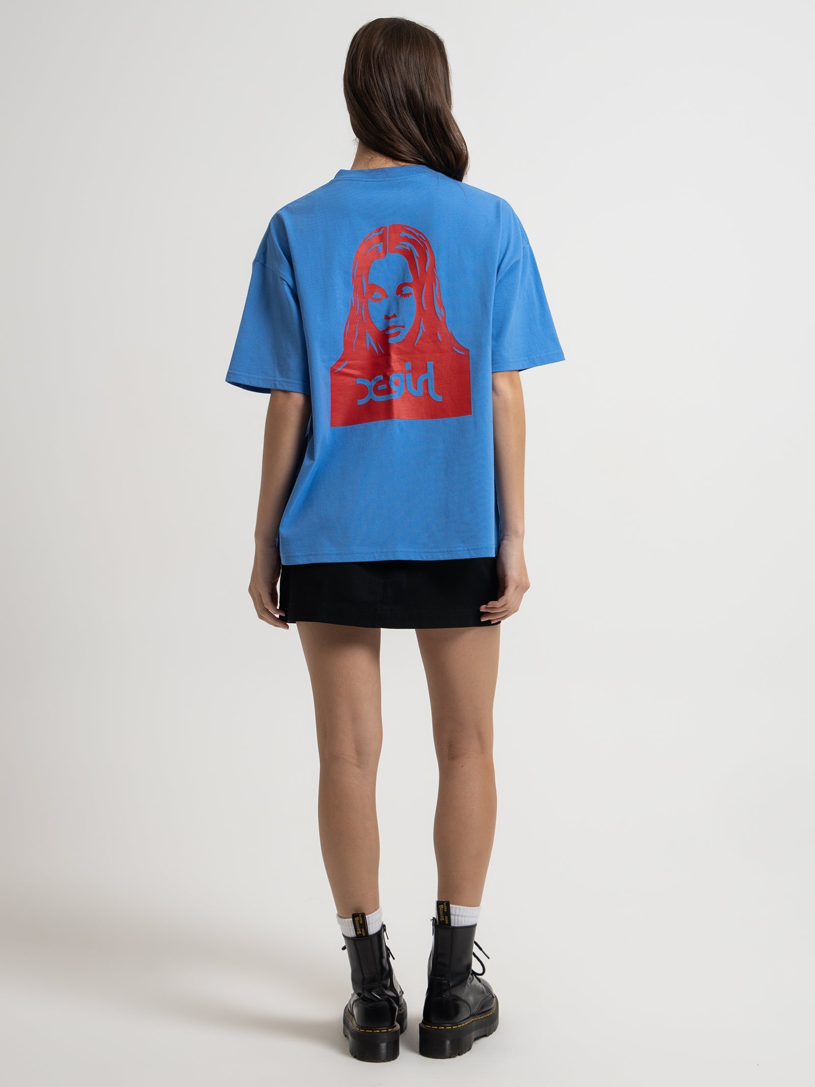 Face Short Sleeve T-Shirt in Royal Blue