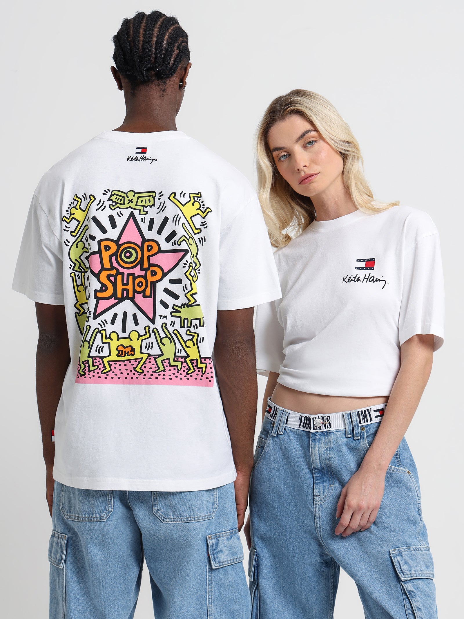 Keith Haring T-Shirt in White & Pop Shop