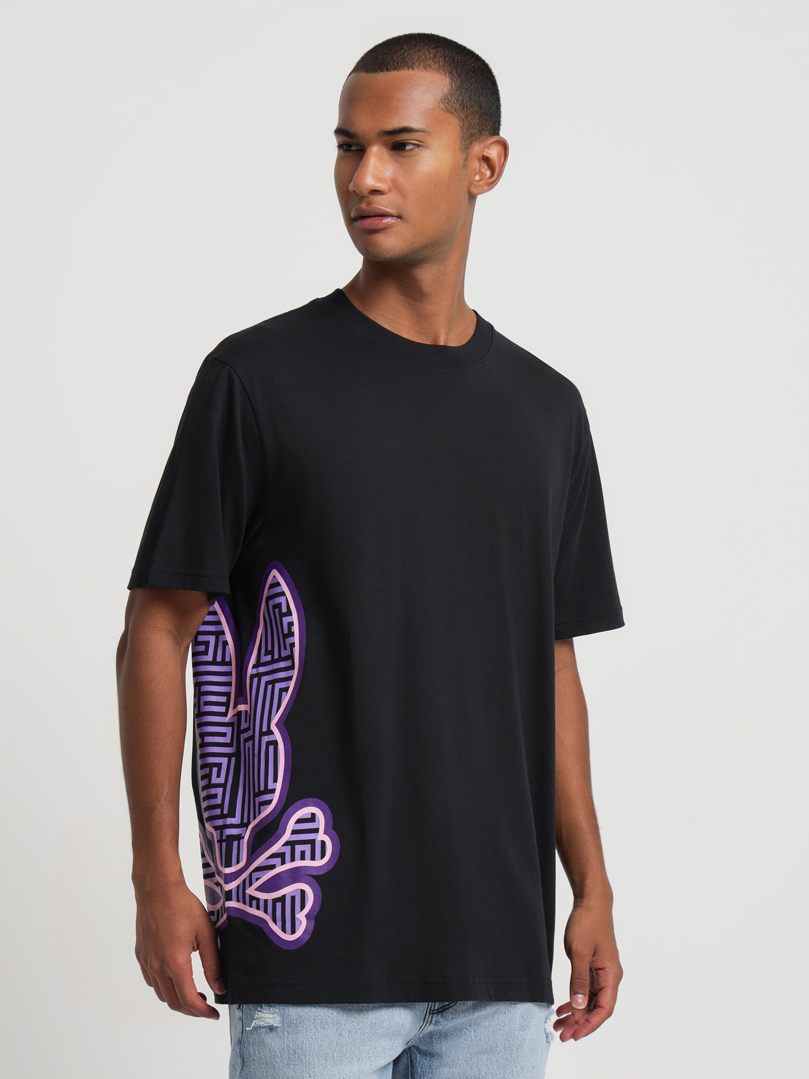 Dammes Graphic T-Shirt in Black