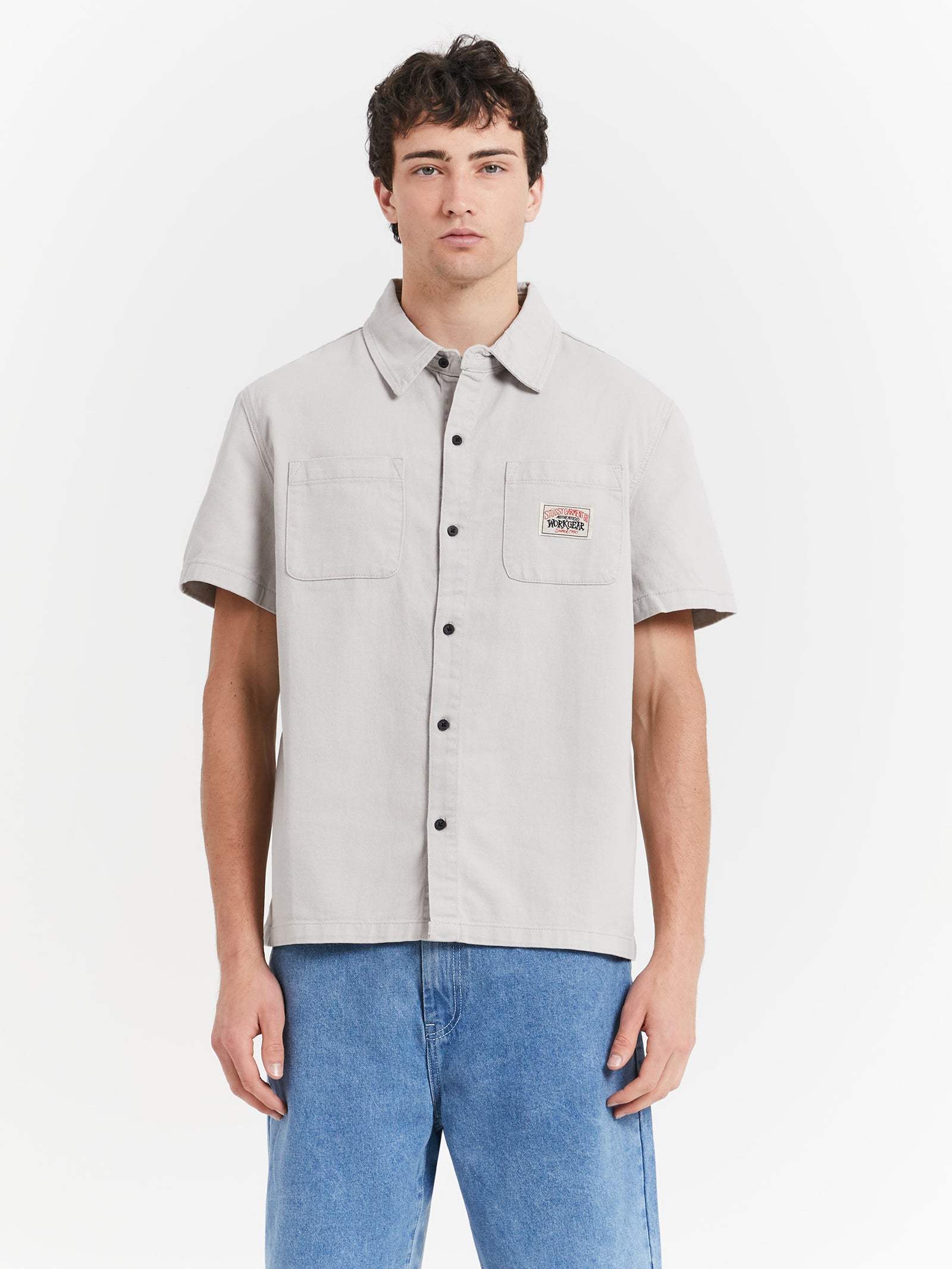 Workgear Denim Shirt in Pigment White