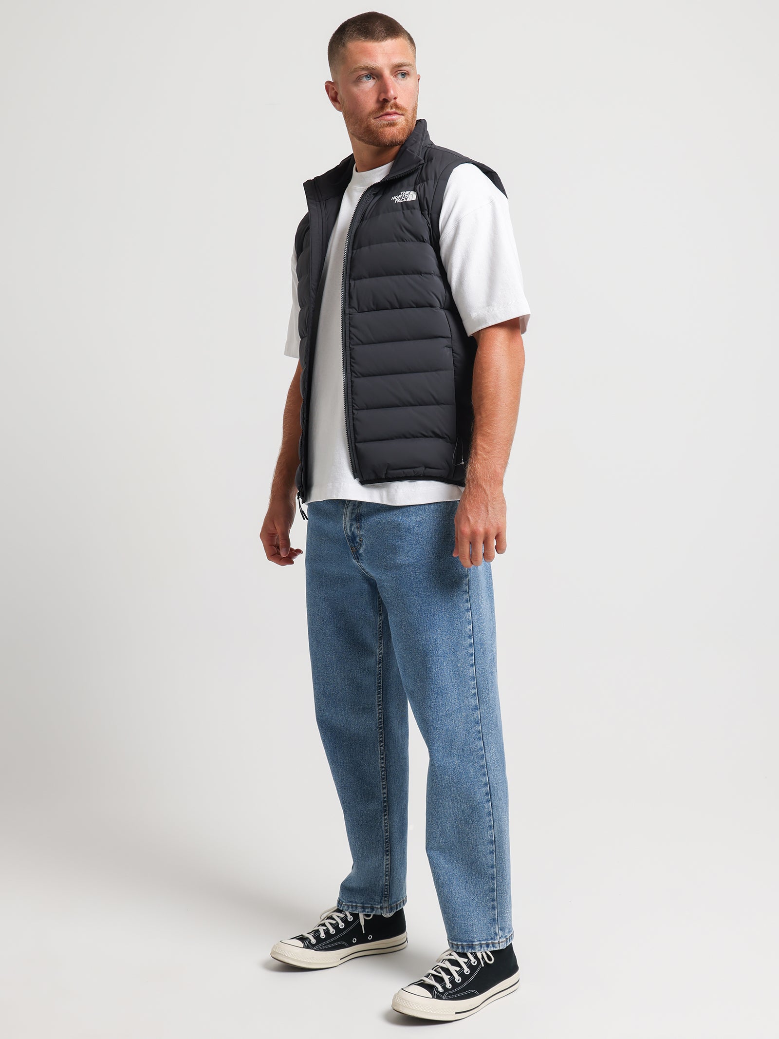 Belleview Stretch Down Vest in TNF Black