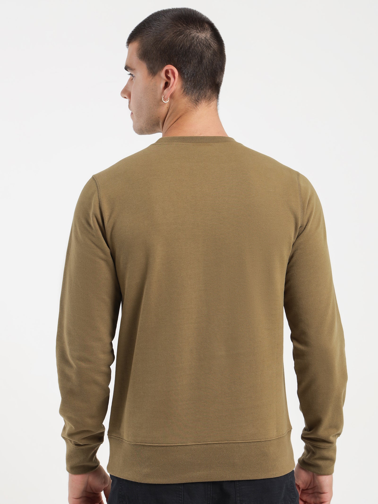 Heritage Patch Crew in Military Olive