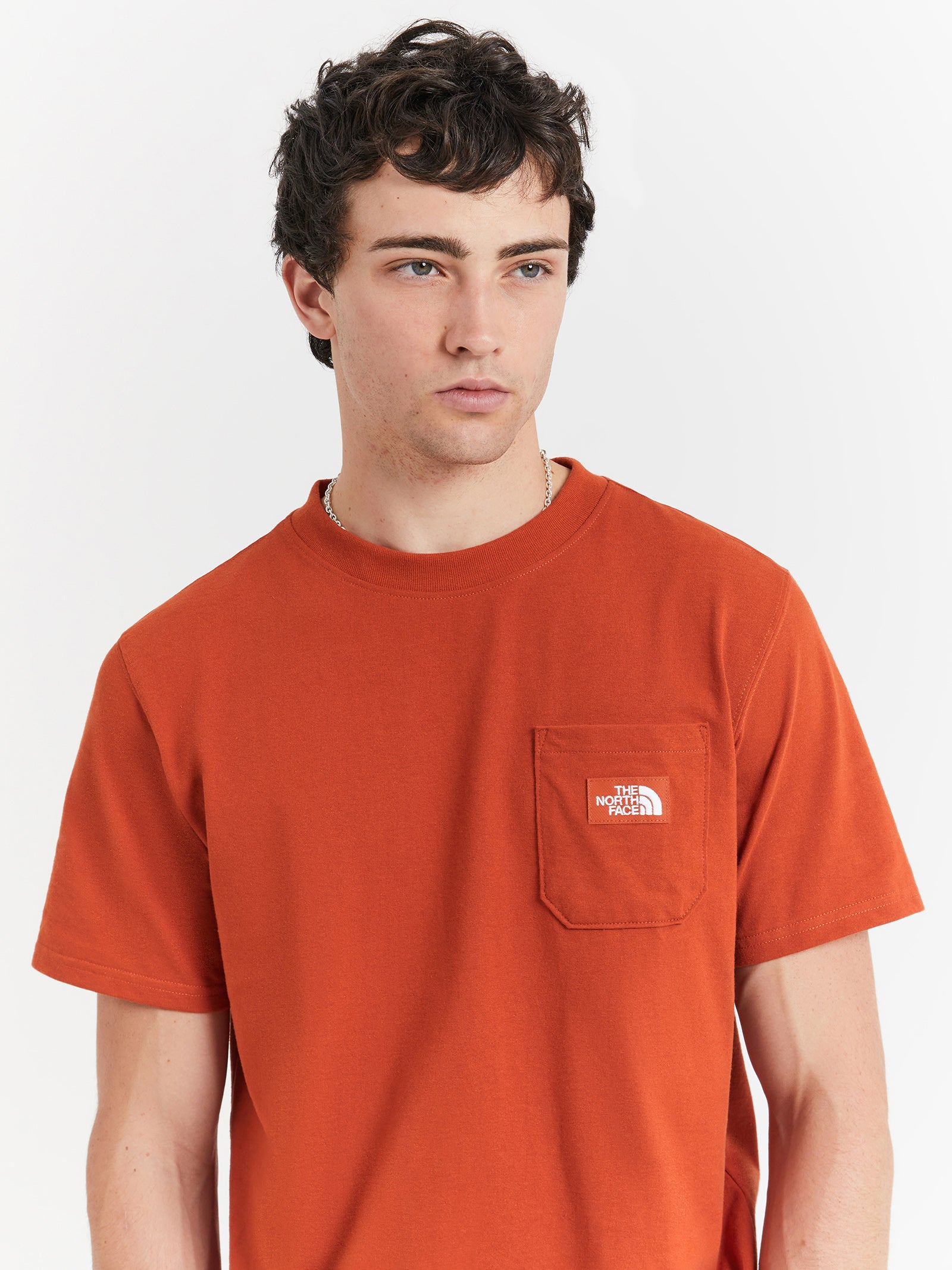 Short Sleeve Heritage Patch Pocket T-Shirt in Rusted Bronze