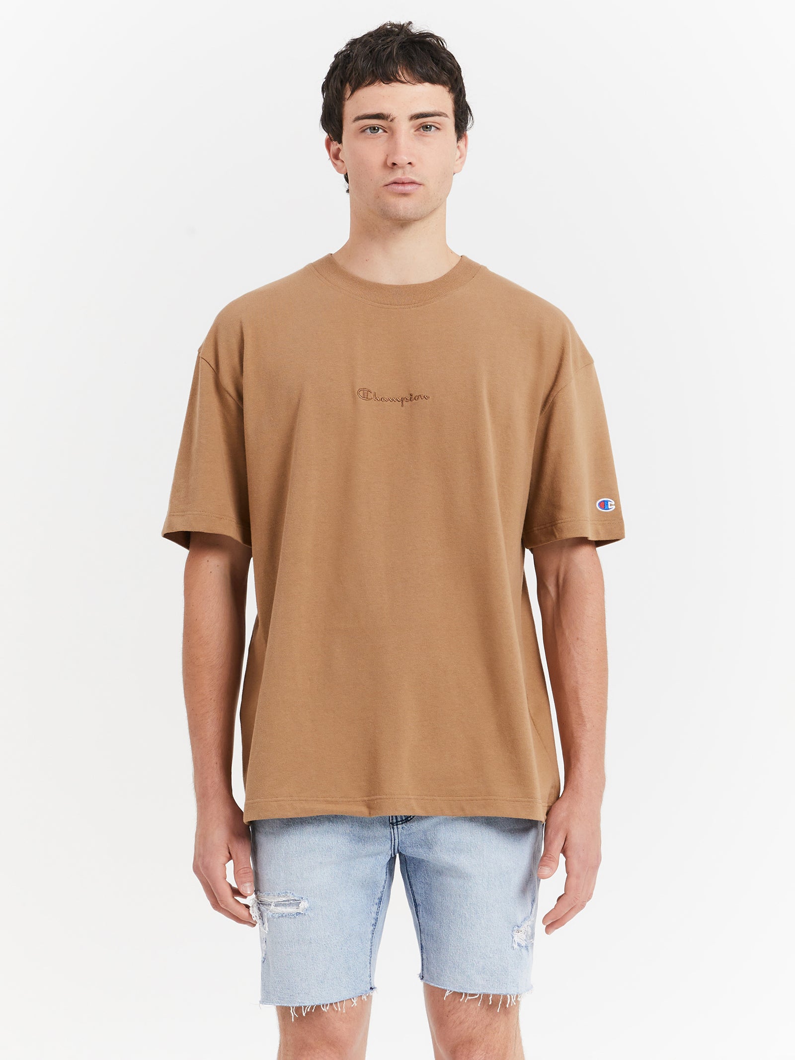 Heritage New Script T-Shirt in Contour Blush