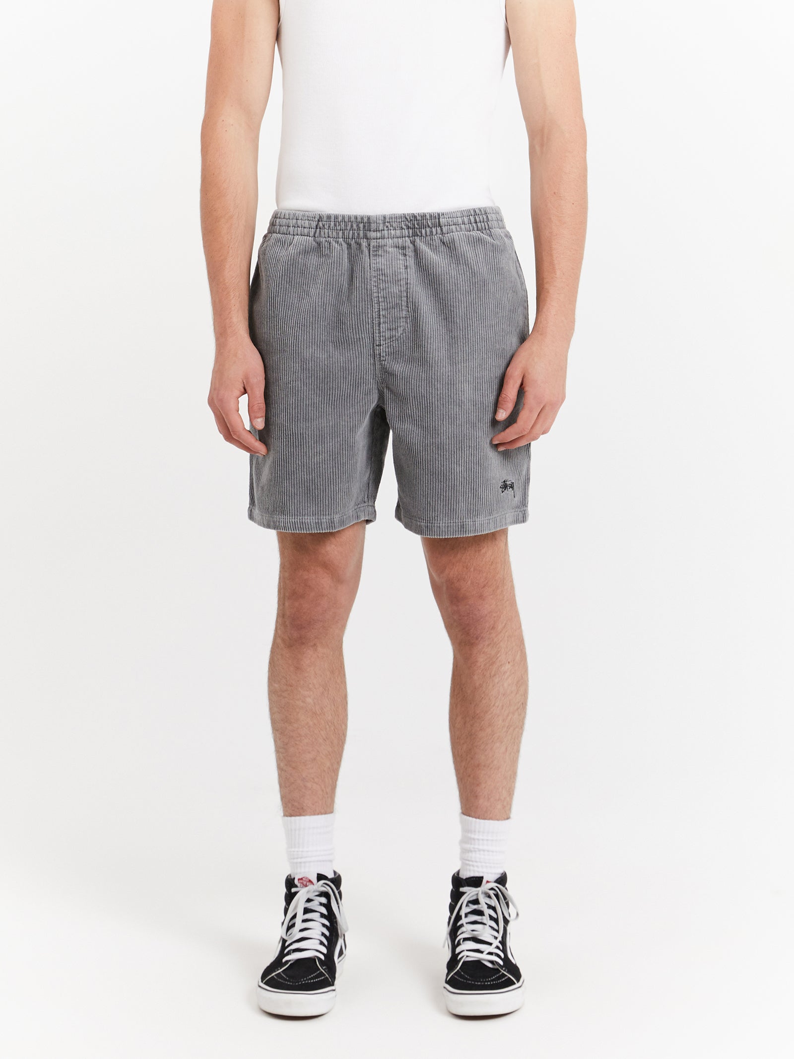 Wide Wale Cord Beachshorts in Pigment Grey