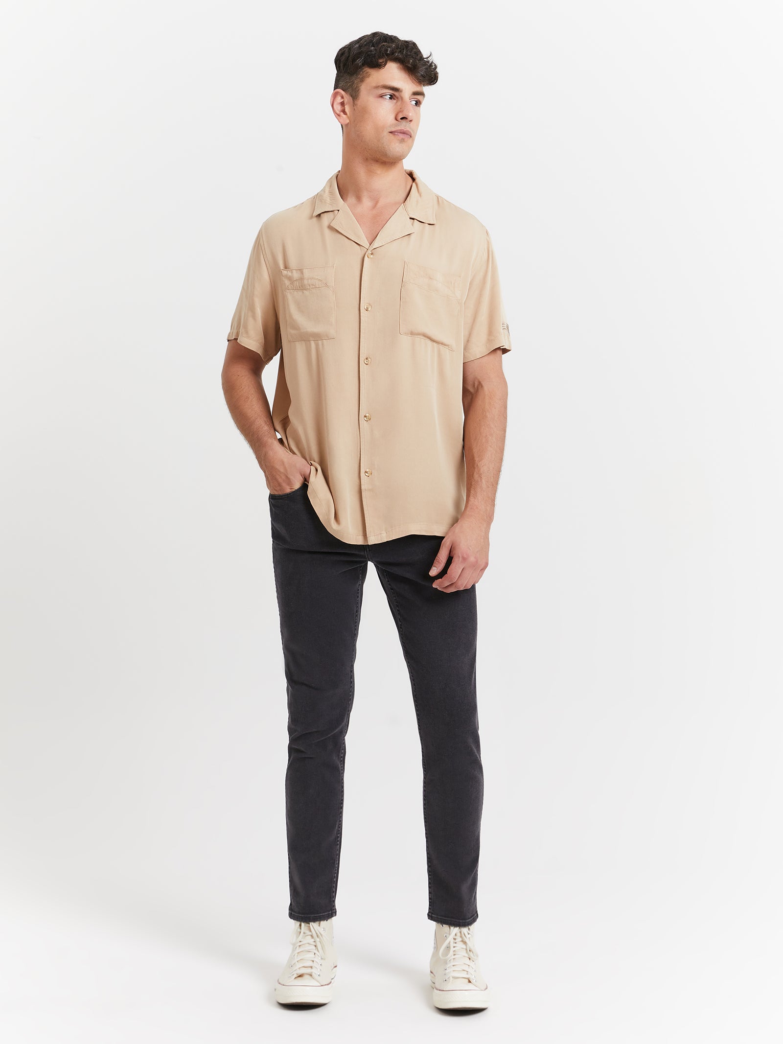 Midtown Shirt in Beige