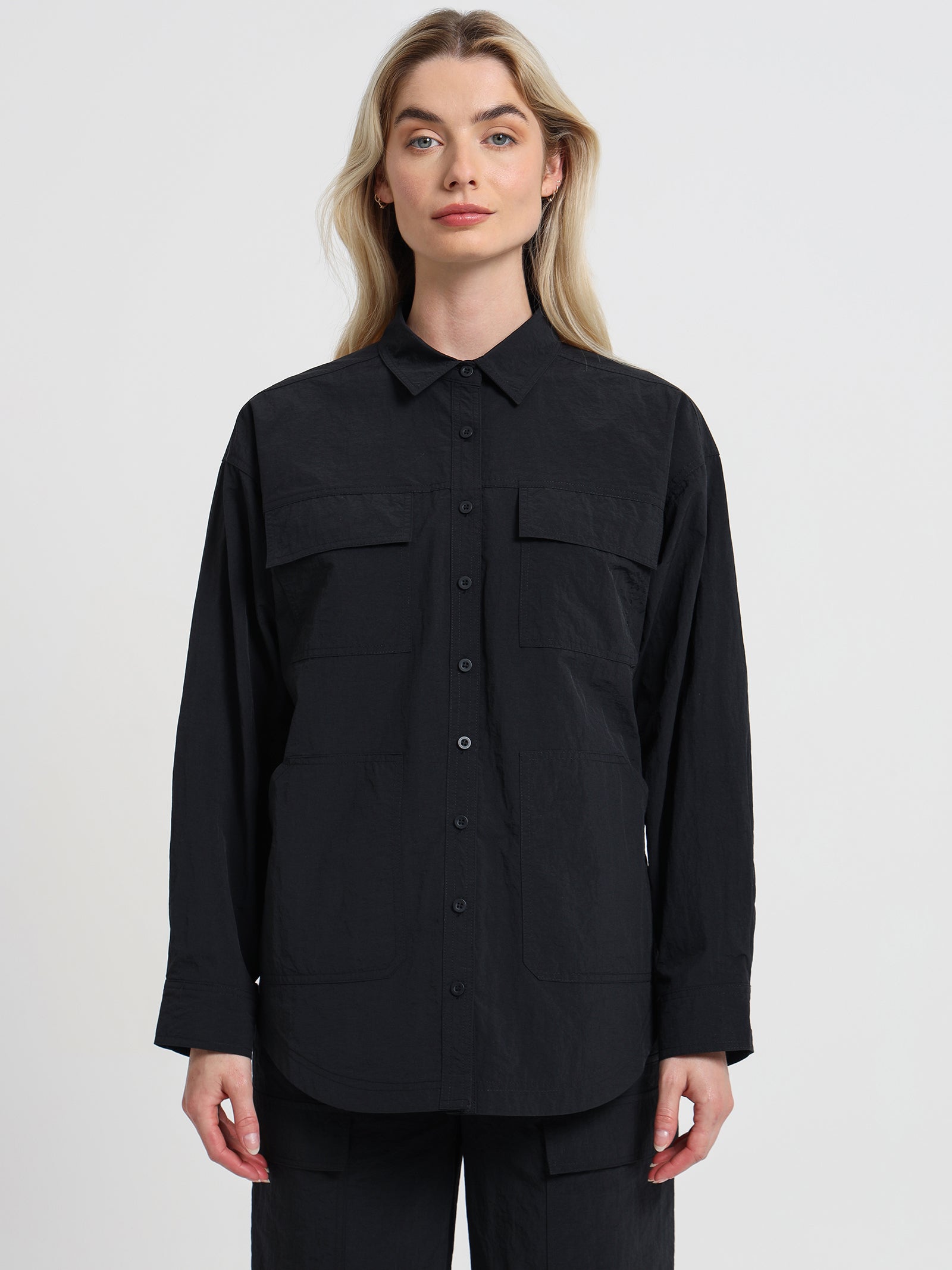 Elodie Spray Shirt in Black