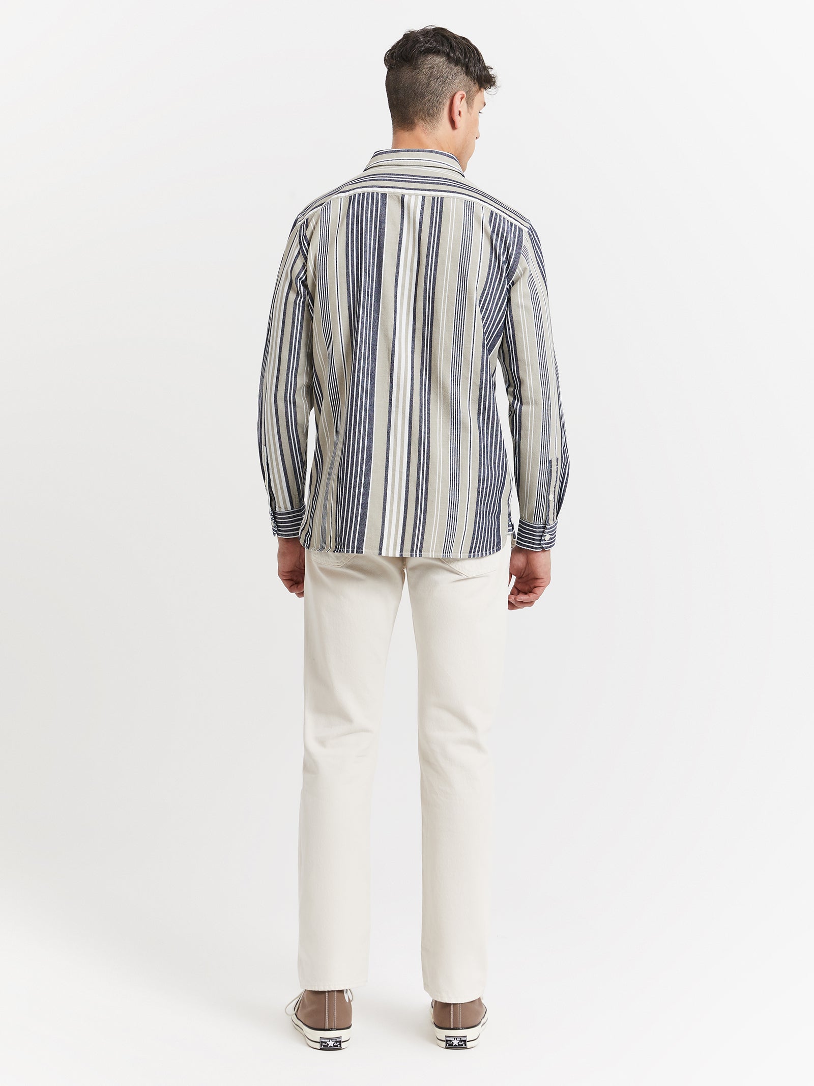 Jackson Worker Mt Shirt in Quincy Stripe