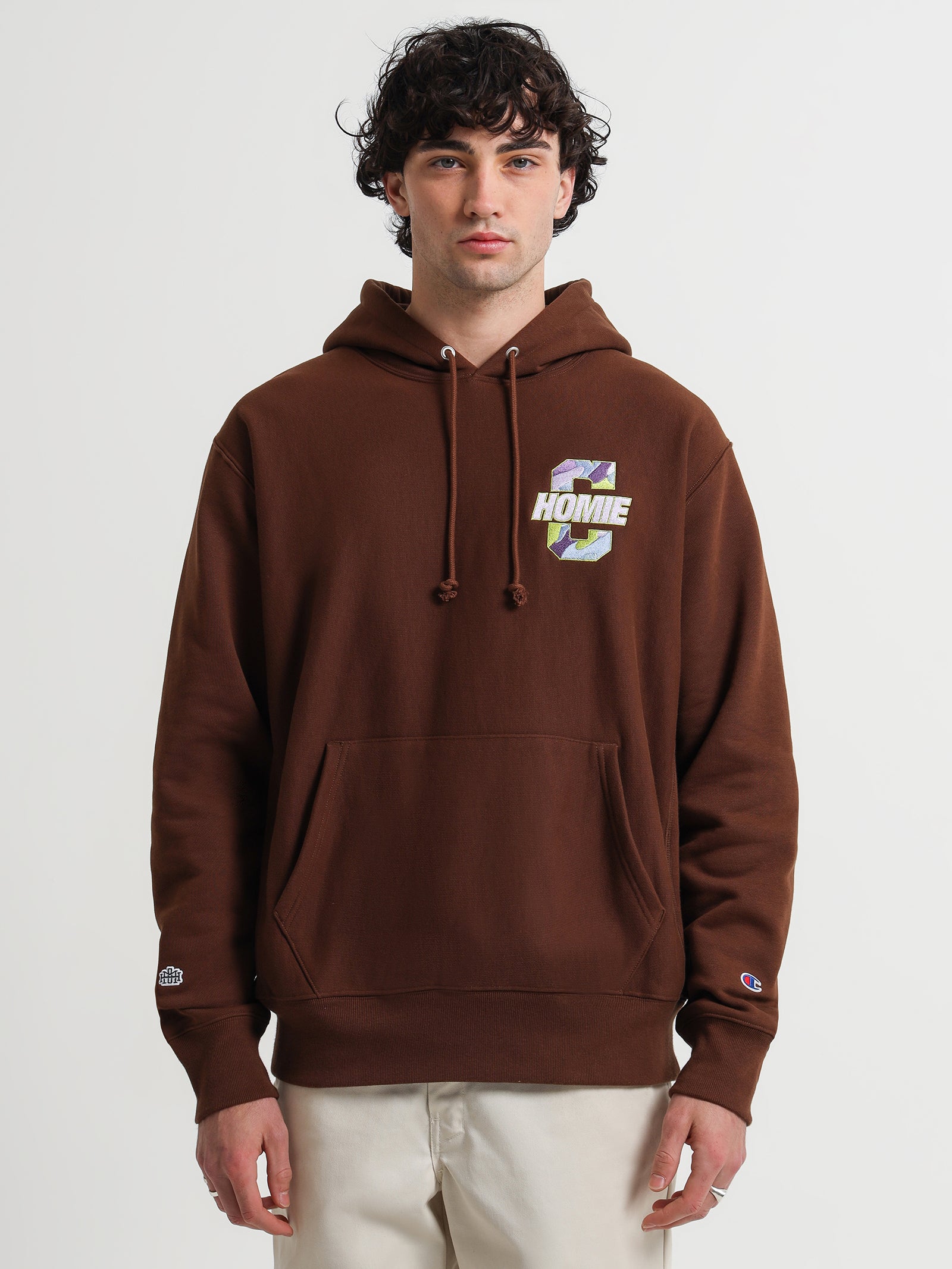 Reverse Weave HoMie Camo Hoodie in Brown Bear