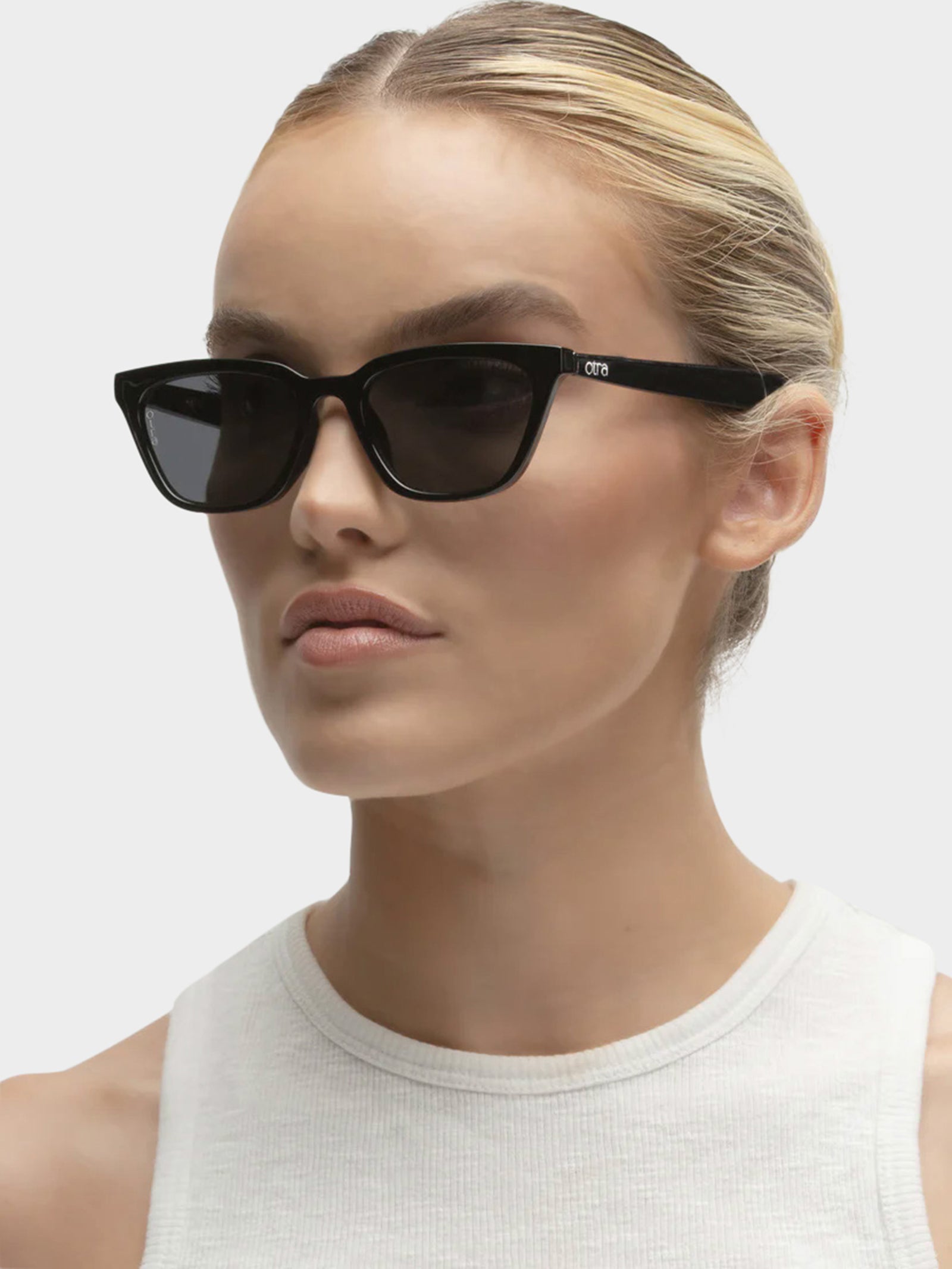 Seva Sunglasses in Black & Smoke