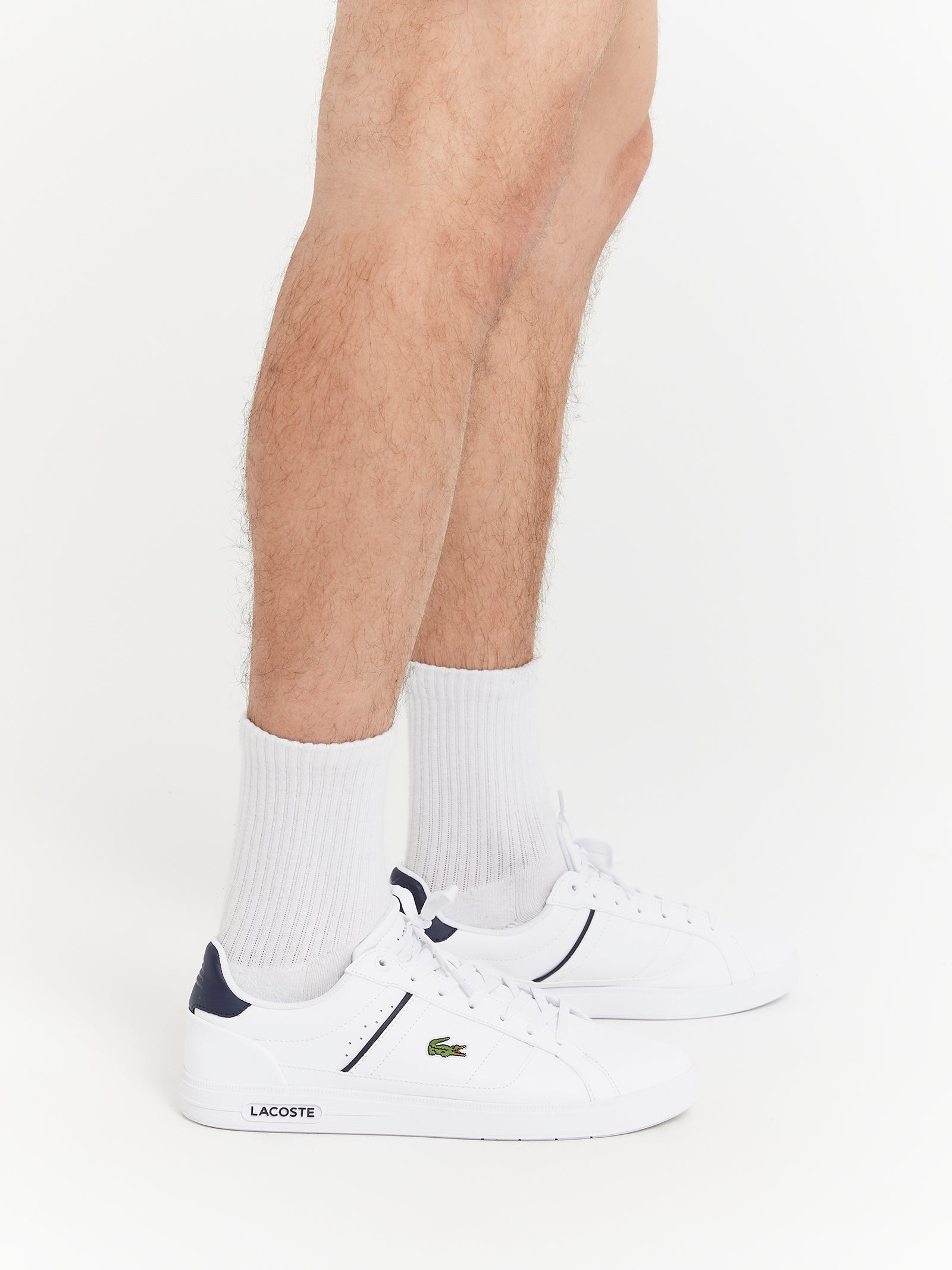 Mens Europa Pro Sneakers in White & Navy