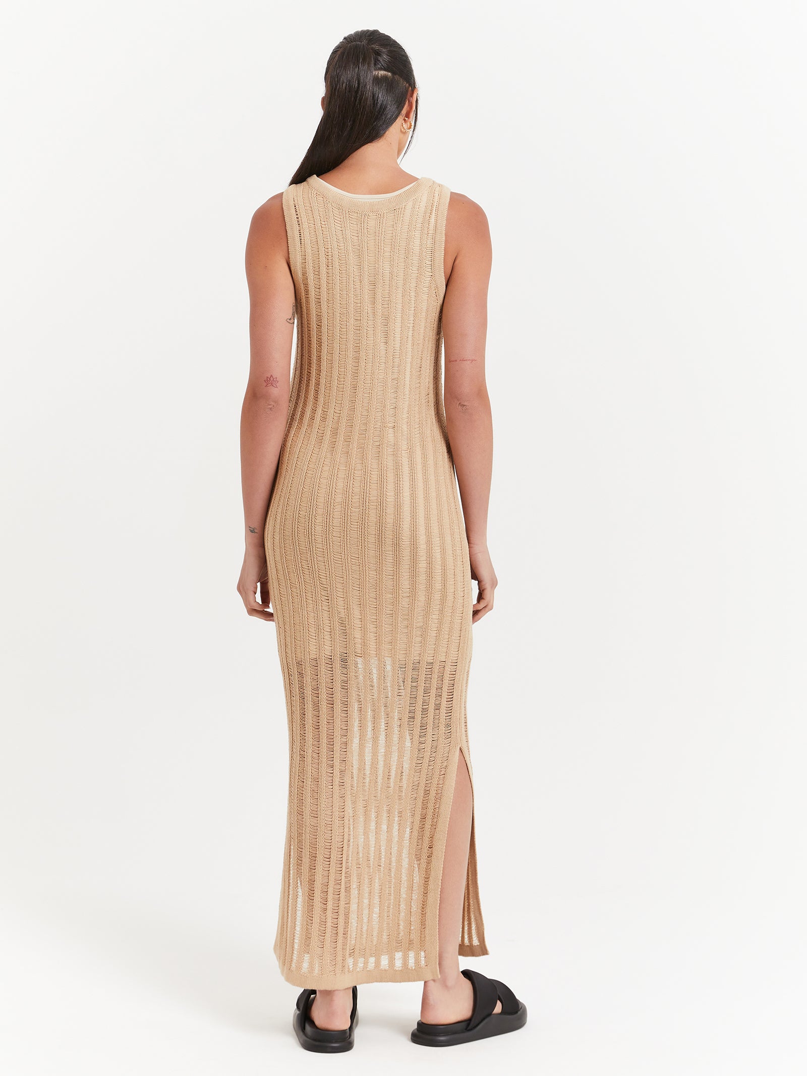 Montanna Midi Dress in Camel