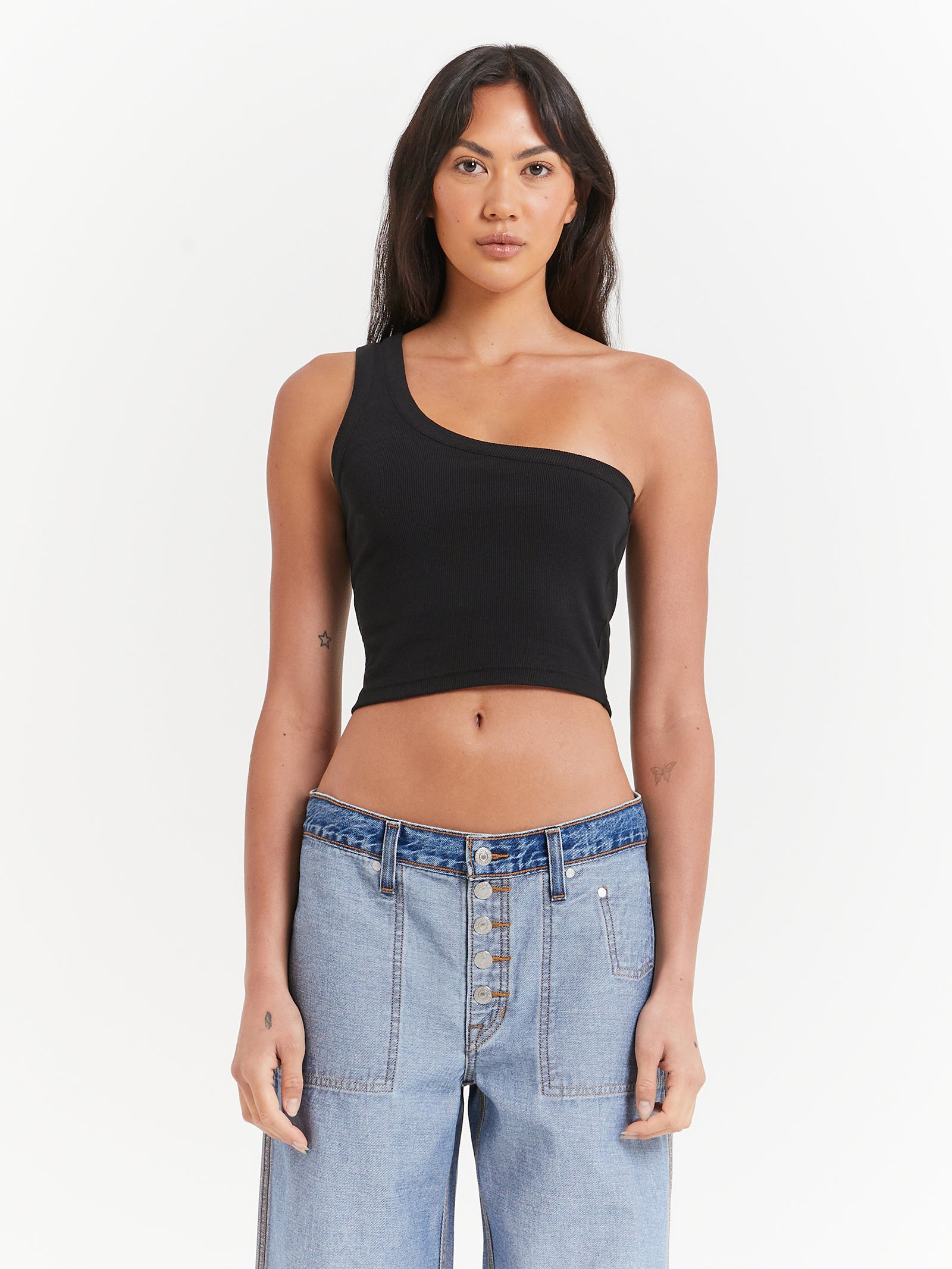 Jordan Asymmetrical Top in Black