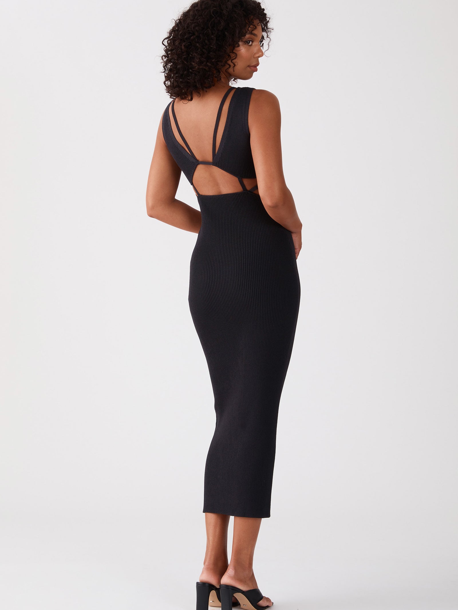 Ambrozia Midi Dress in Black