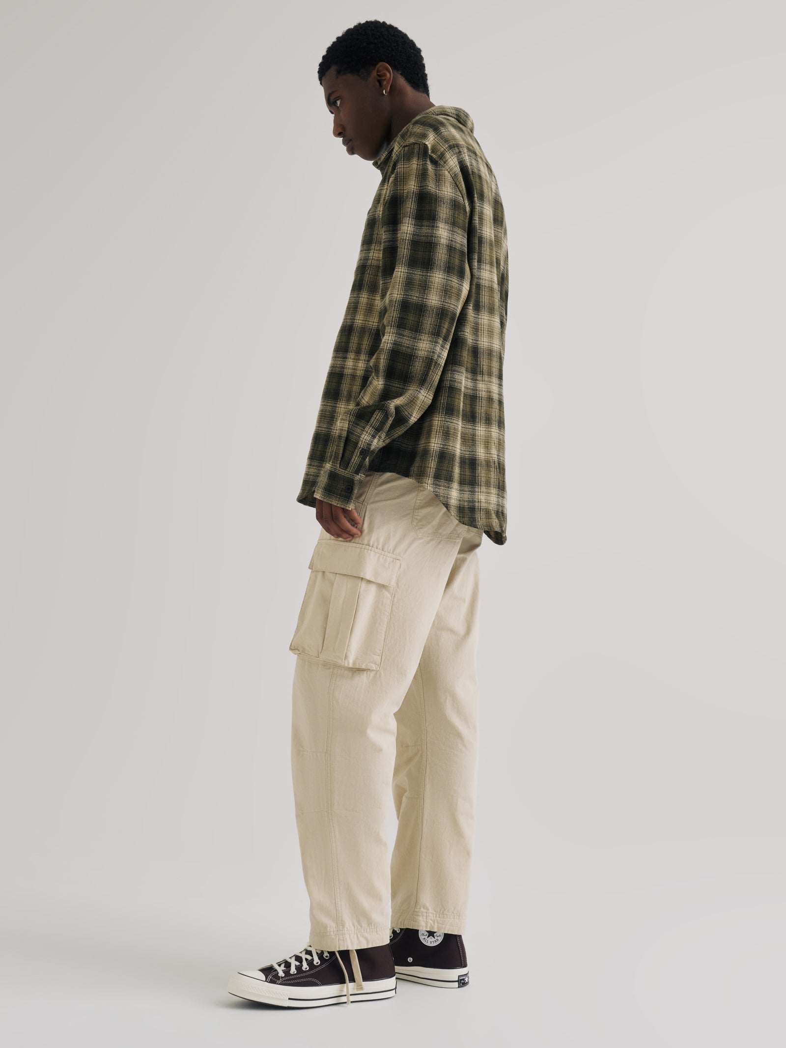 Wyatt Cargo Pants in Ecru