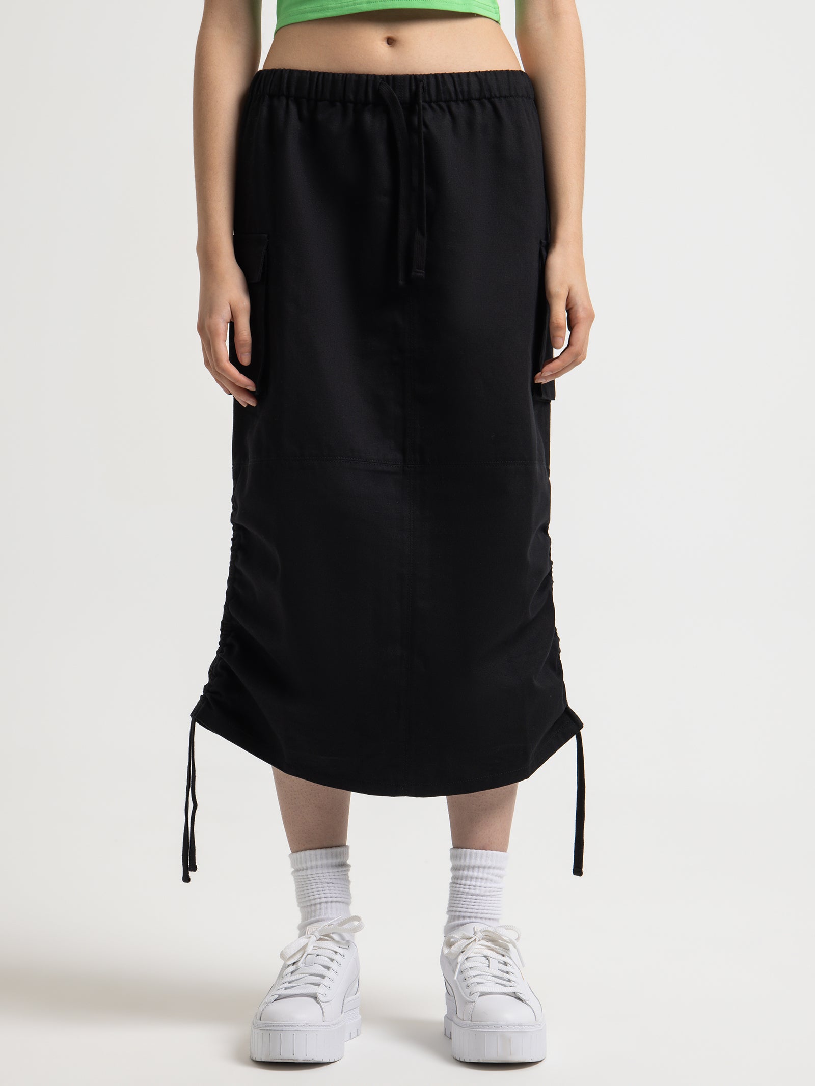 Cargo Skirt in Black