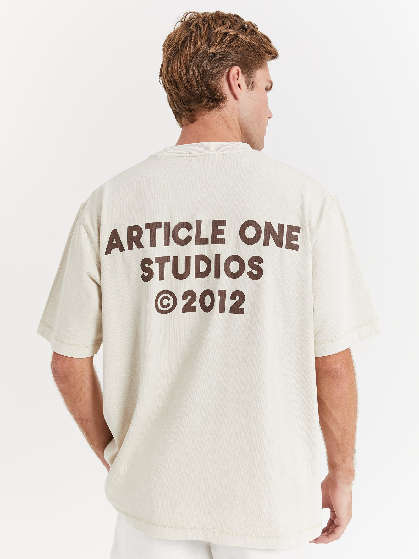 Studio Logo T-Shirt in Pearl